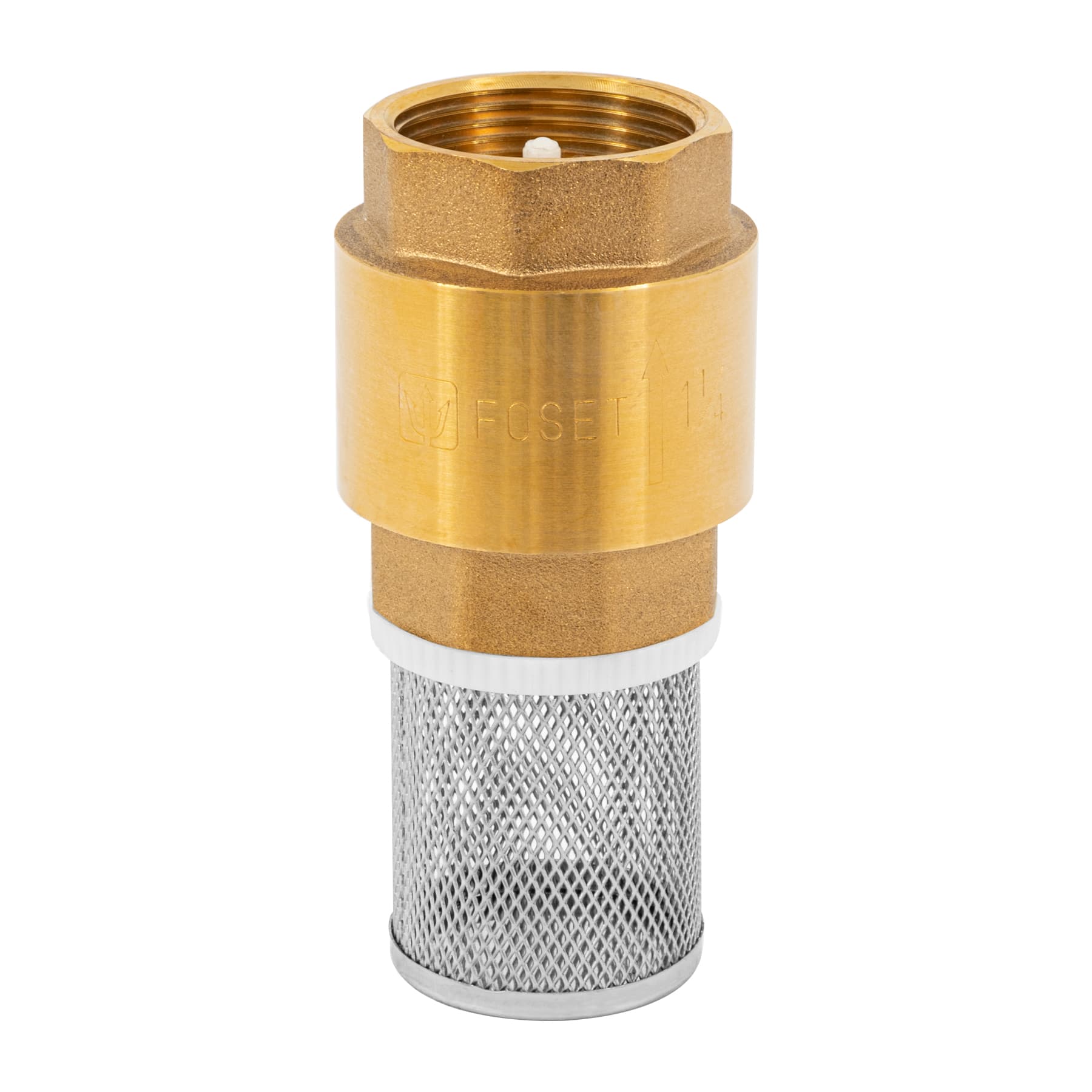 Pichancha con rejilla acero inoxidable 1-1/4", Foset