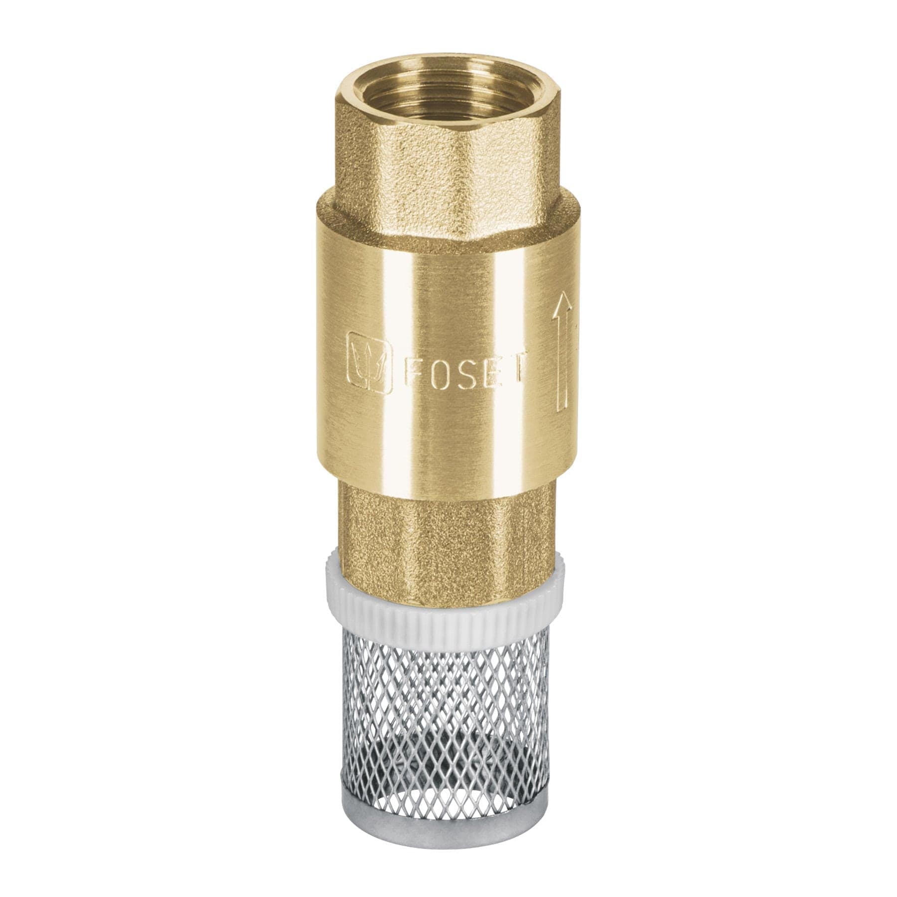 Pichancha tipo check de latón inoxidable 1/2", Foset