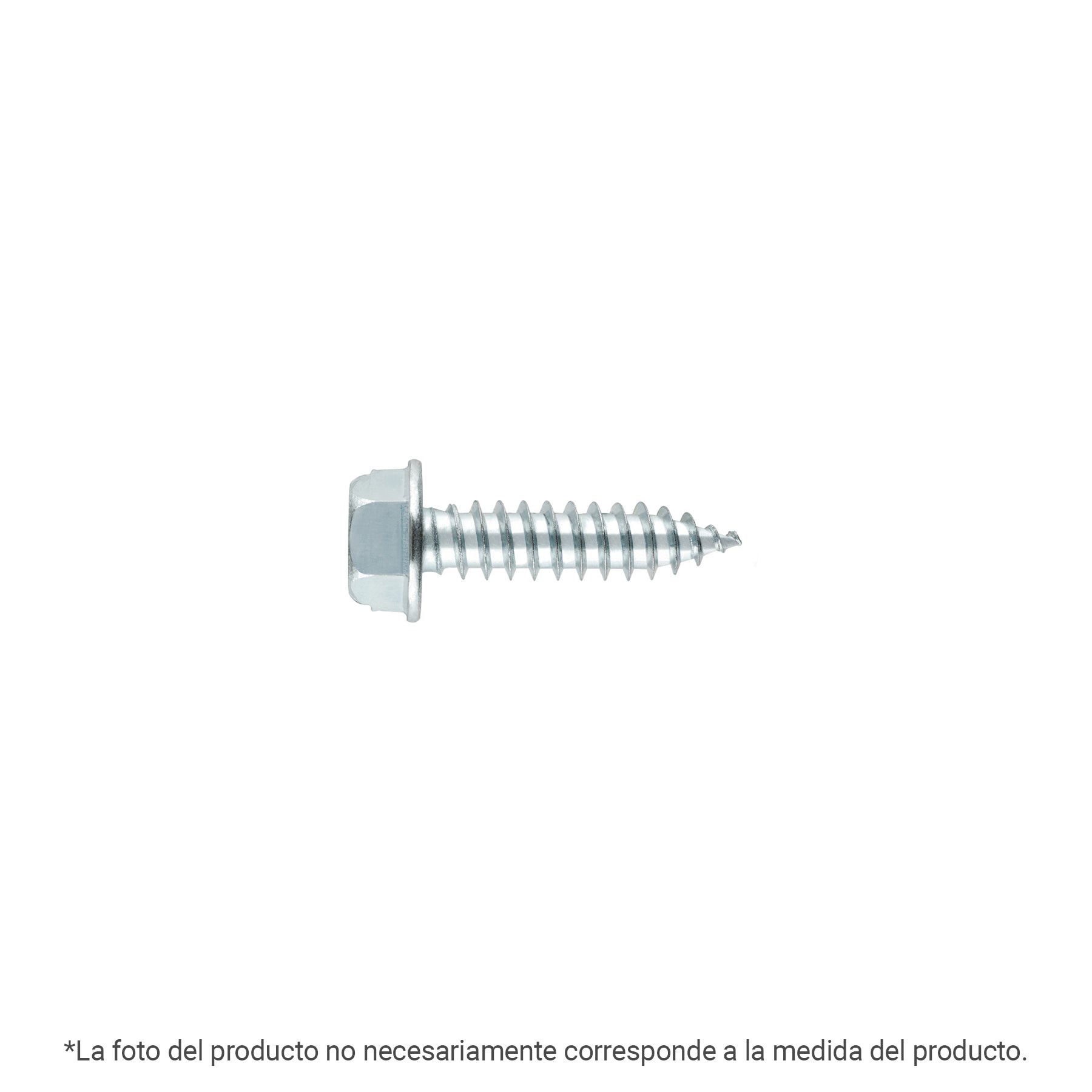 Bolsa con 100 pijas cabeza hexagonal, #14 x 1-1/2", FIERO