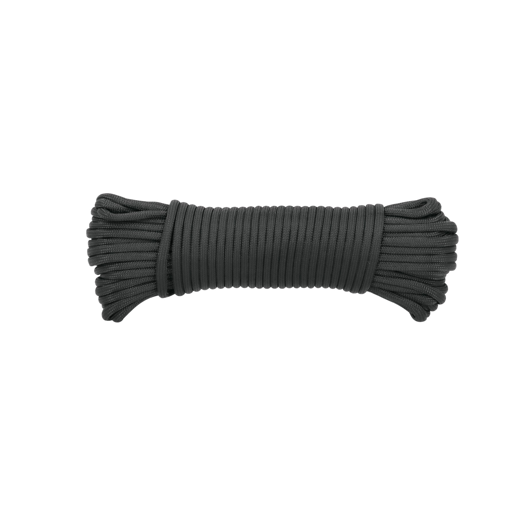 Piola de nylon paracord de 4mm x 15m negro, madeja, Fiero