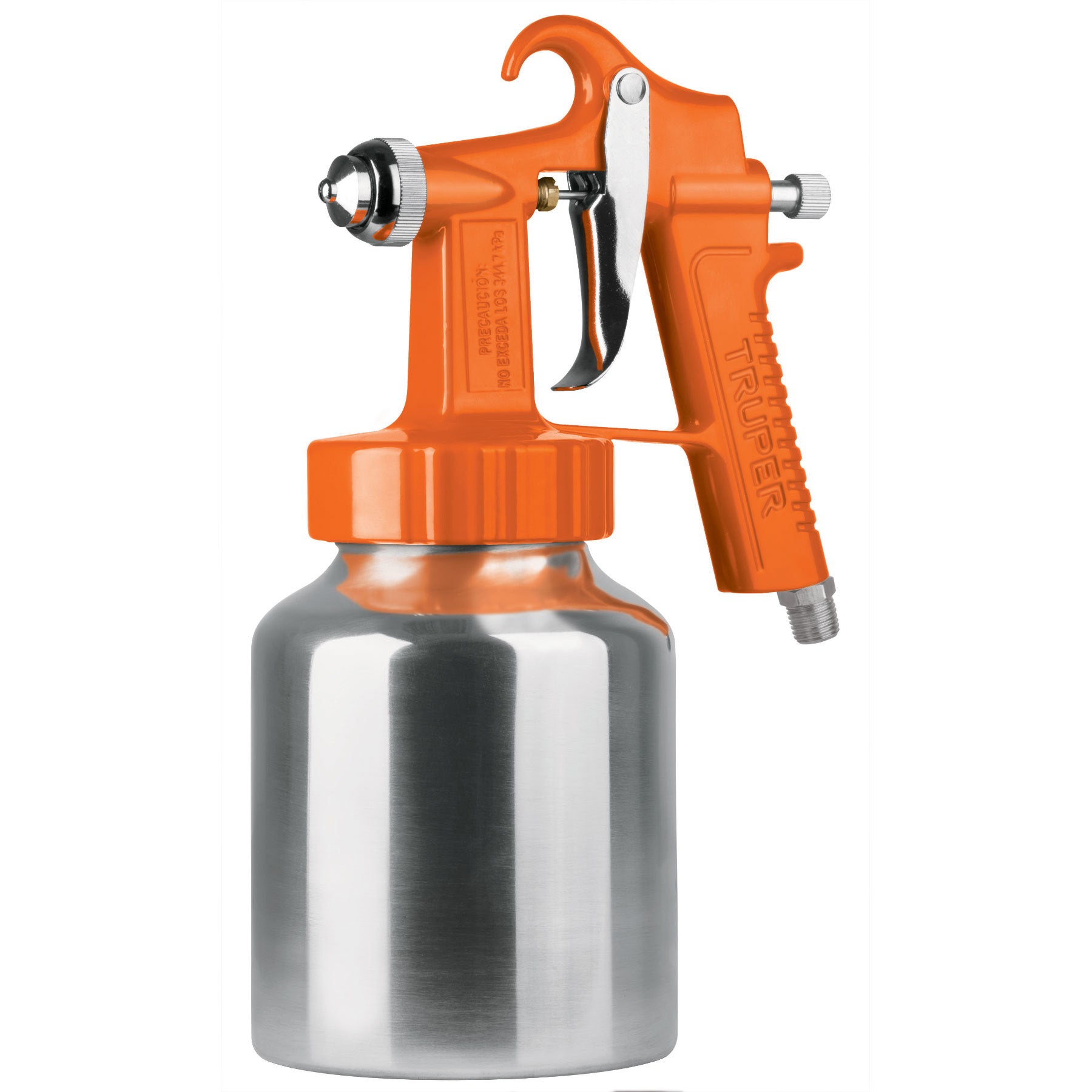 Pistola para pintar baja presión, naranja, entrada inf, Truper