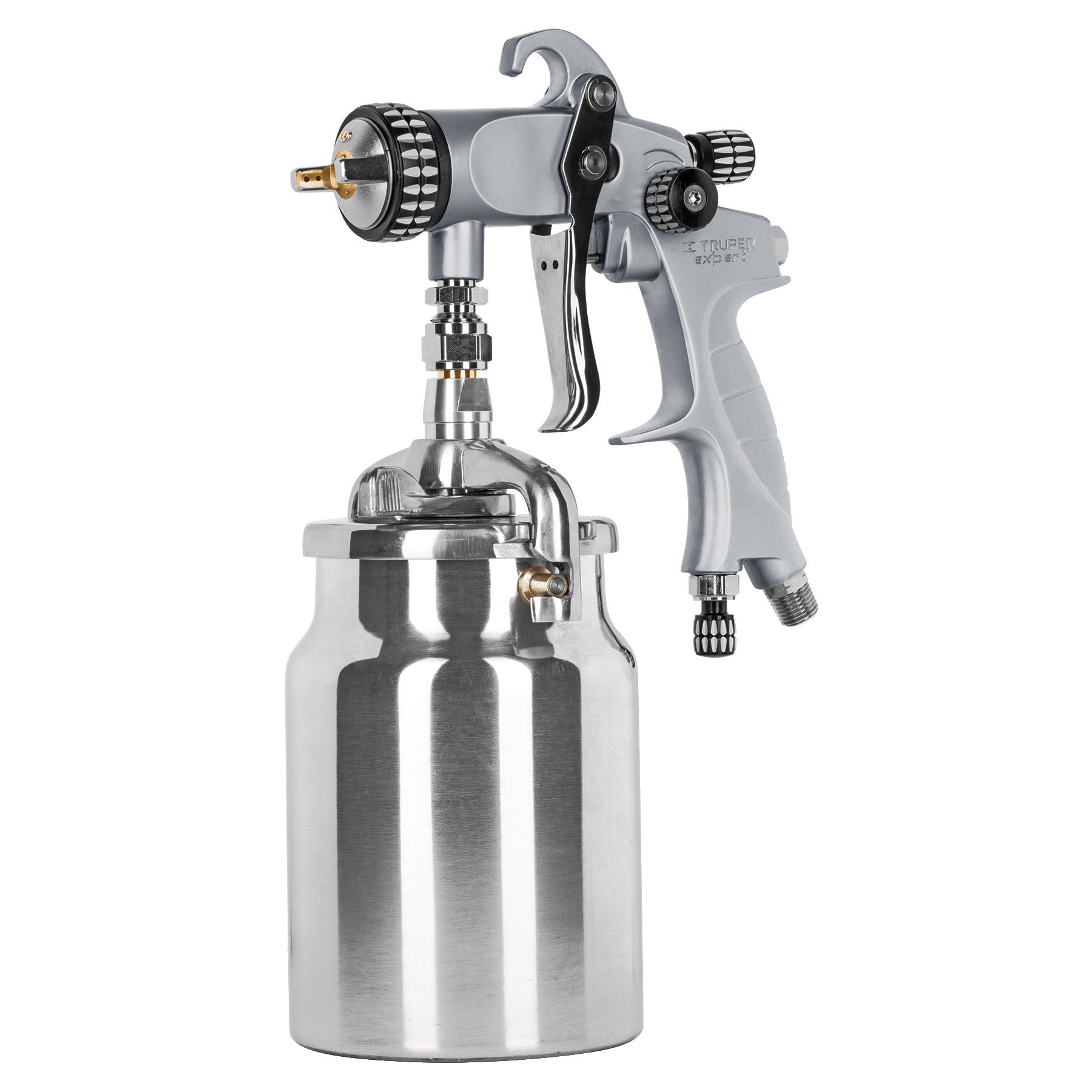 Pistola para pintar succión HVLP vaso aluminio, 1.4 mm, Expert