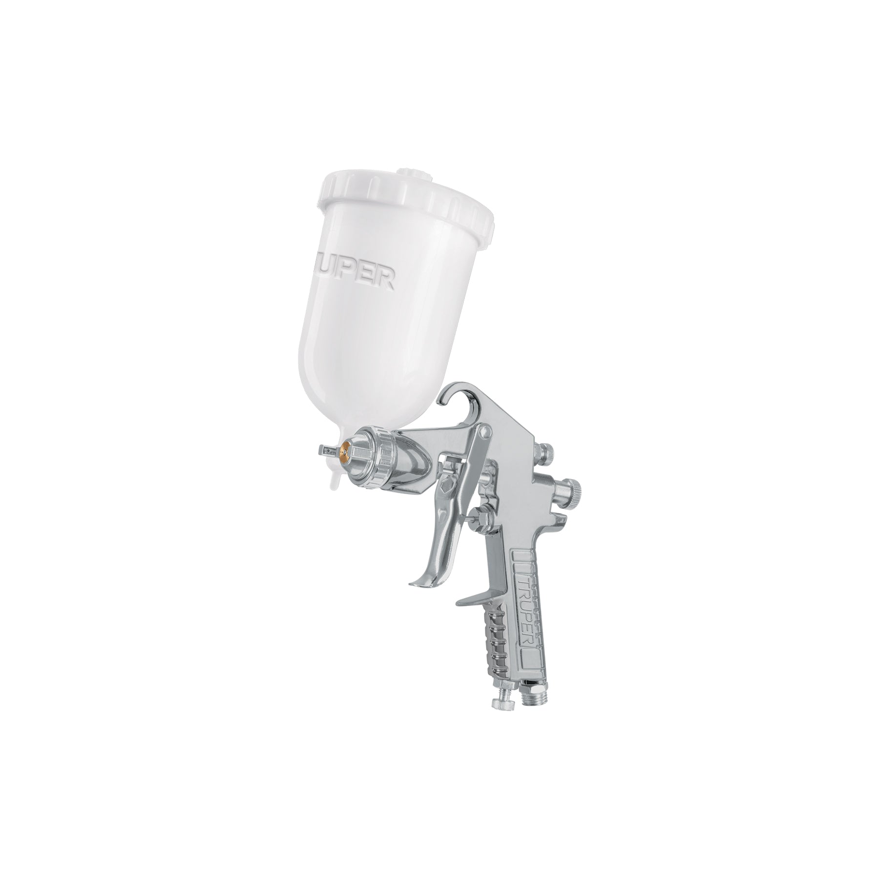 Pistola para pintar gravedad LVMP vaso plástico, 2 mm, Truper