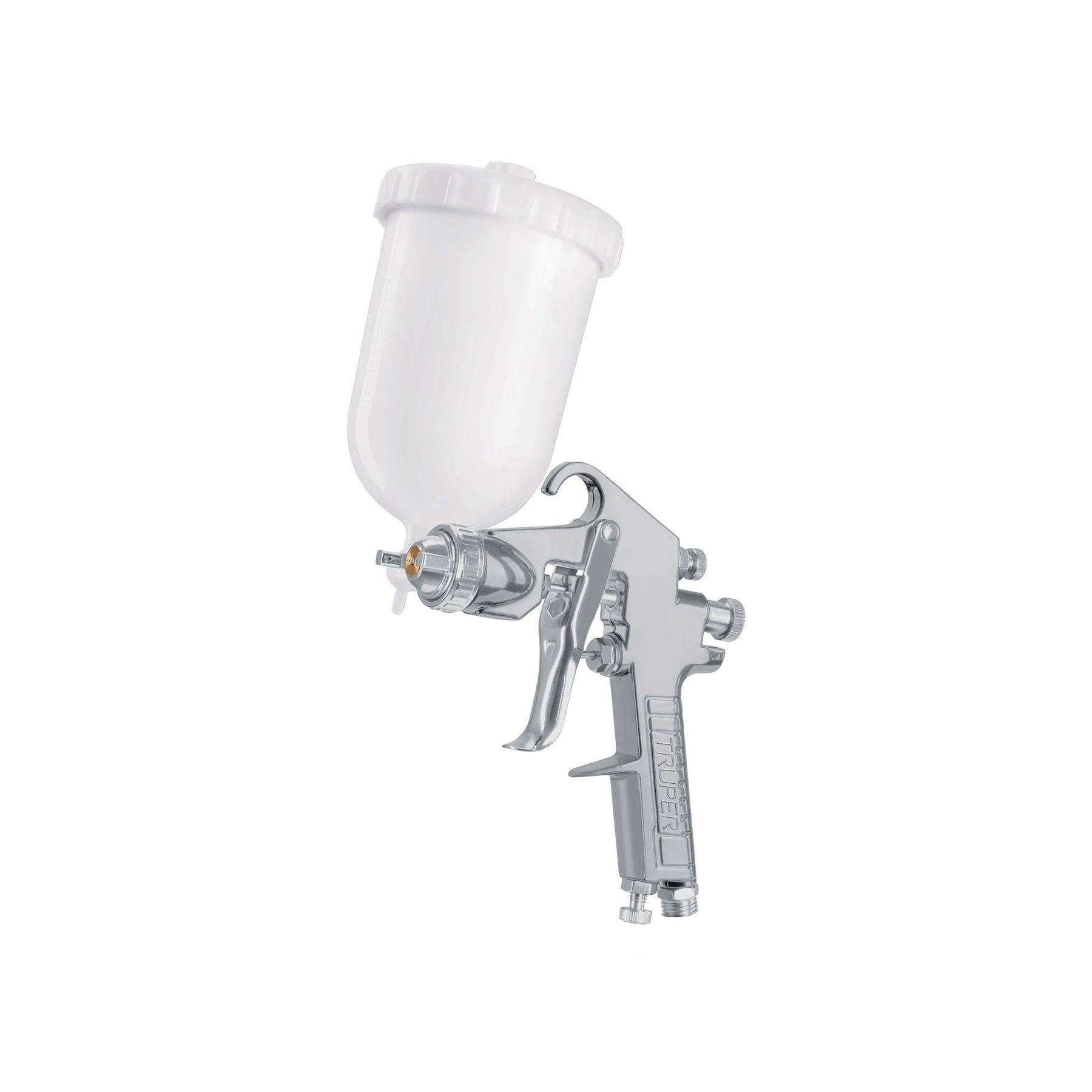 Pistola para pintar gravedad LVMP vaso plástico, 2 mm, Truper