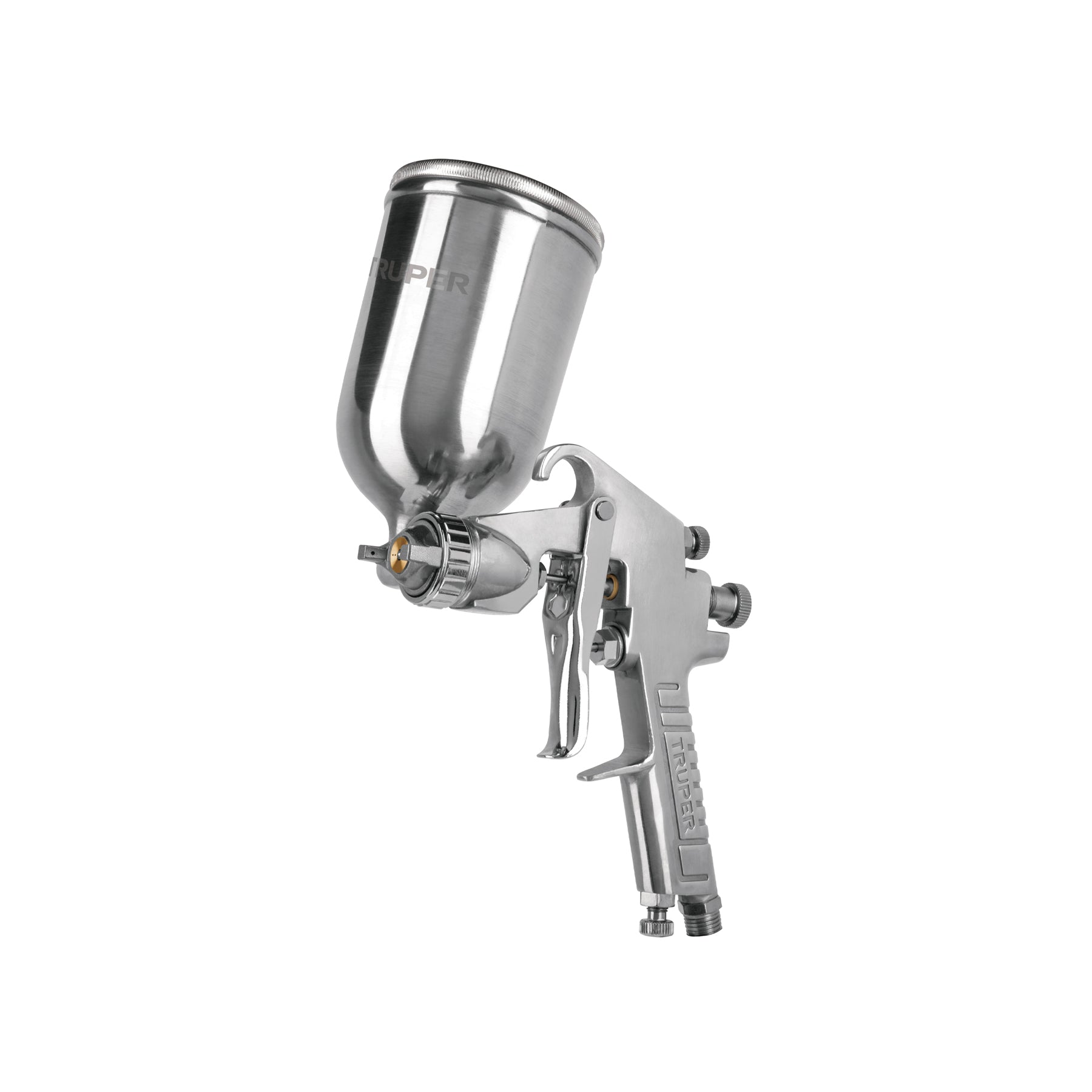 Pistola para pintar gravedad LVMP vaso aluminio, 2 mm, Truper