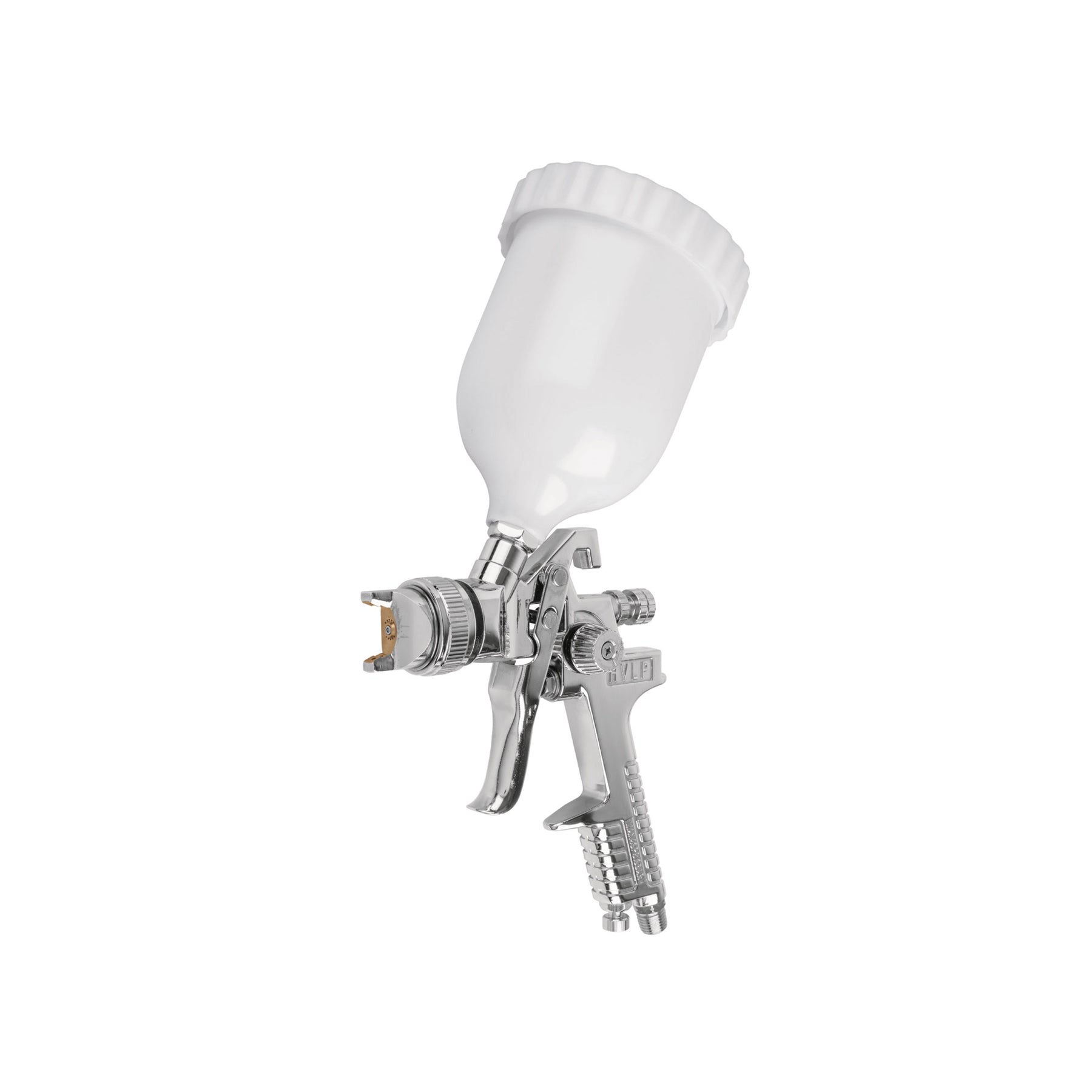 Pistola para pintar gravedad HVLP vaso plástico, 2 mm, Truper
