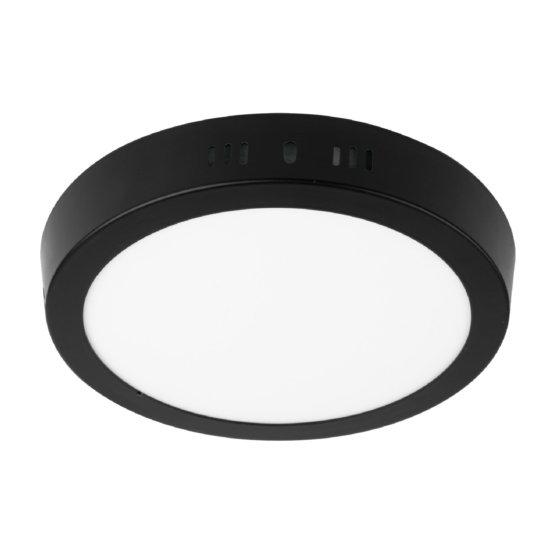 Luminario LED plafón 12W 6500K, redondo, negro, Volteck, PLA-225L, 47396