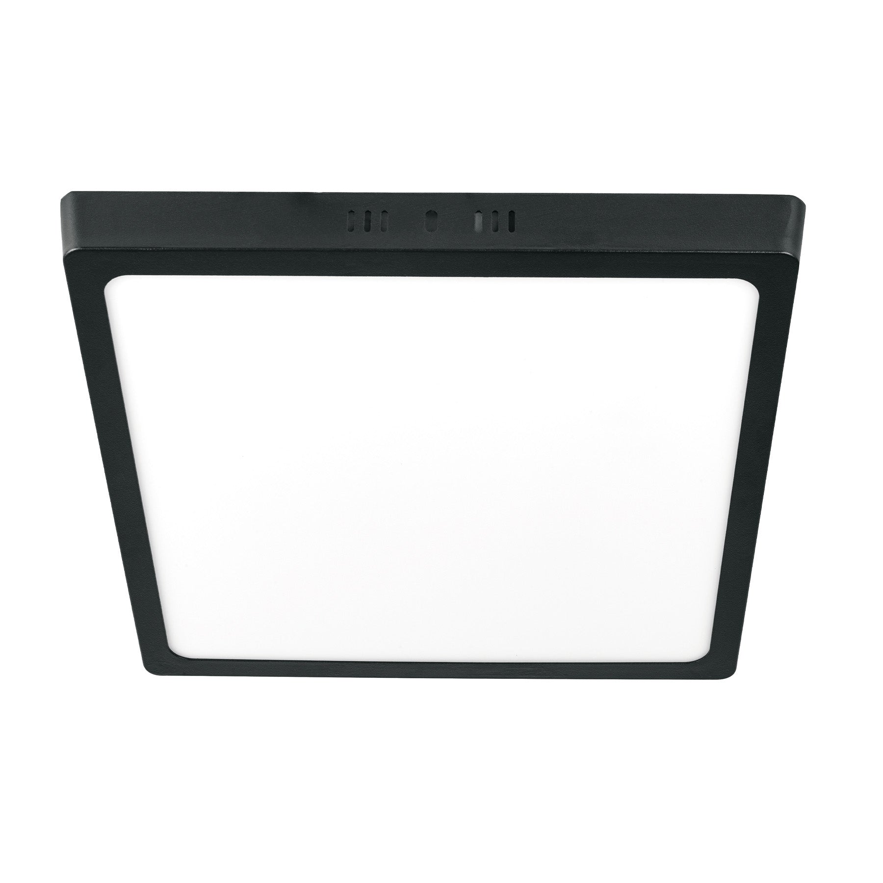 Luminario LED tipo plafón 24 W, cuadrado, luz de día, negro