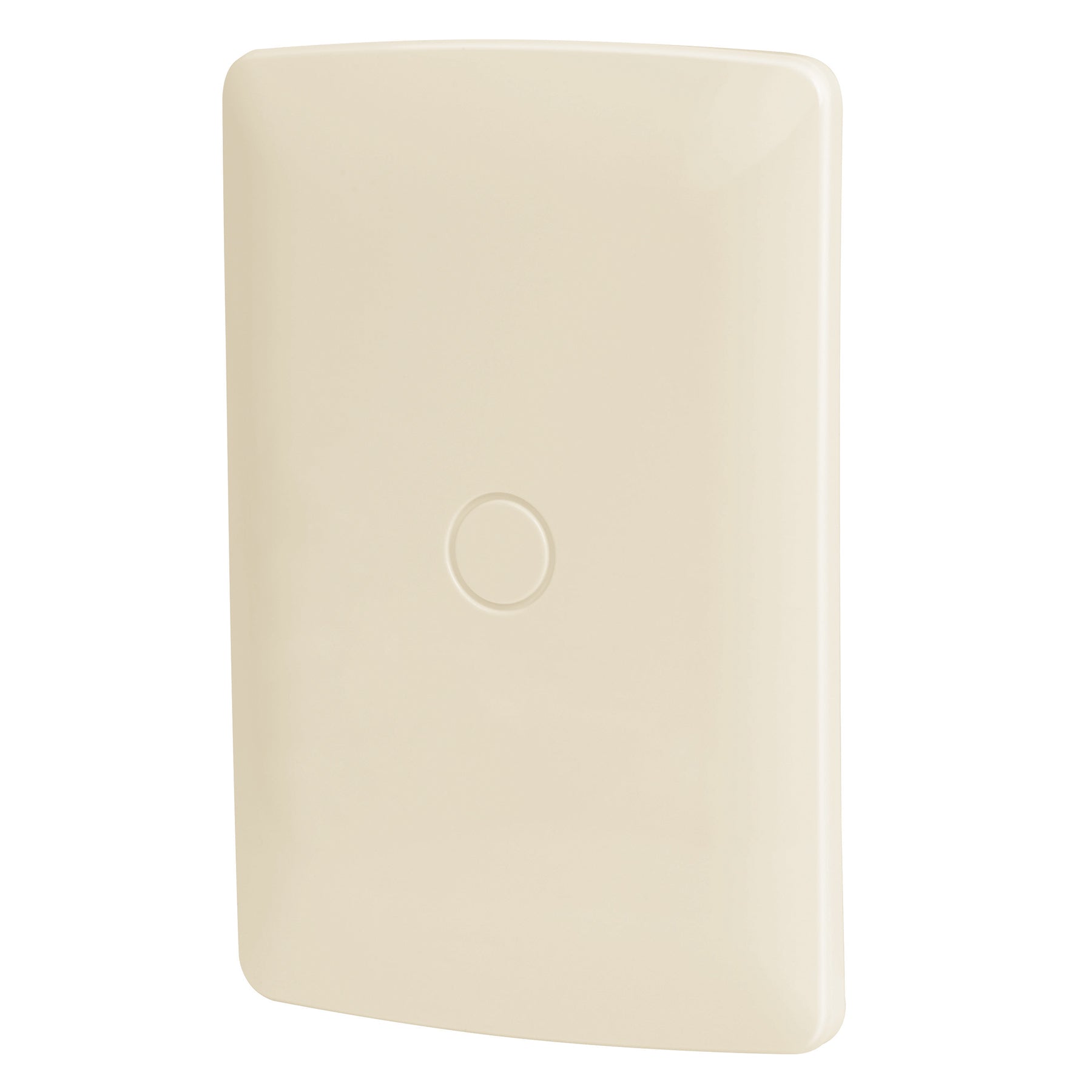 Placa de ABS ciega, línea Italiana, color marfil, Volteck