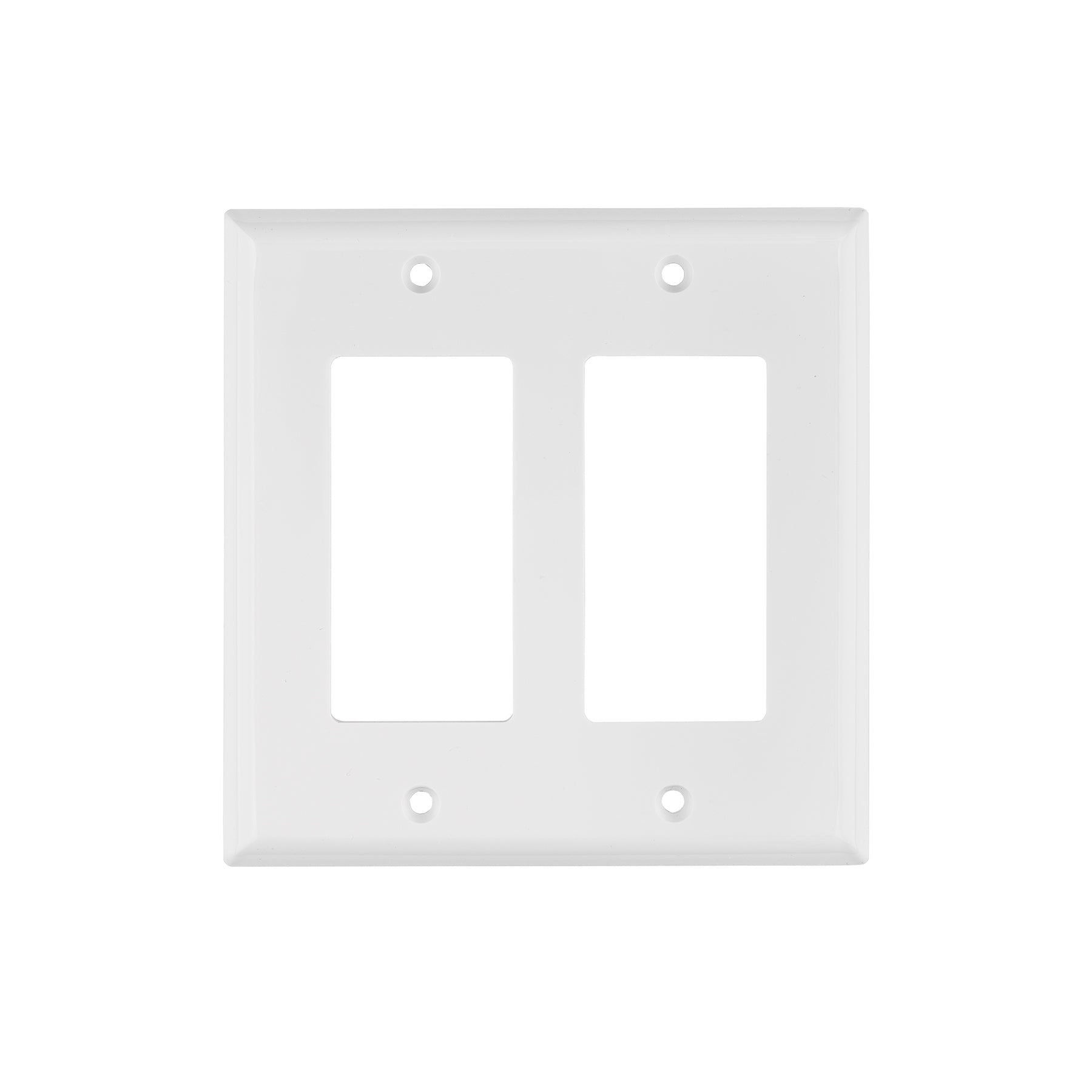 Placa 2 ventanas, de policarbonato, línea Classic, Volteck