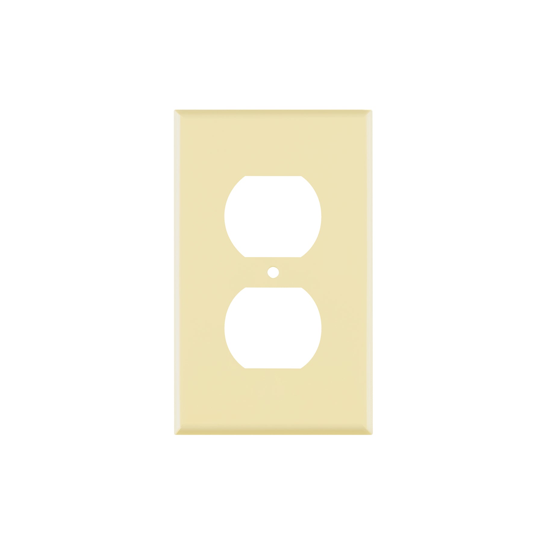 Placa de ABS dúplex, Standard, marfil, Volteck, PPDO-S, 46406