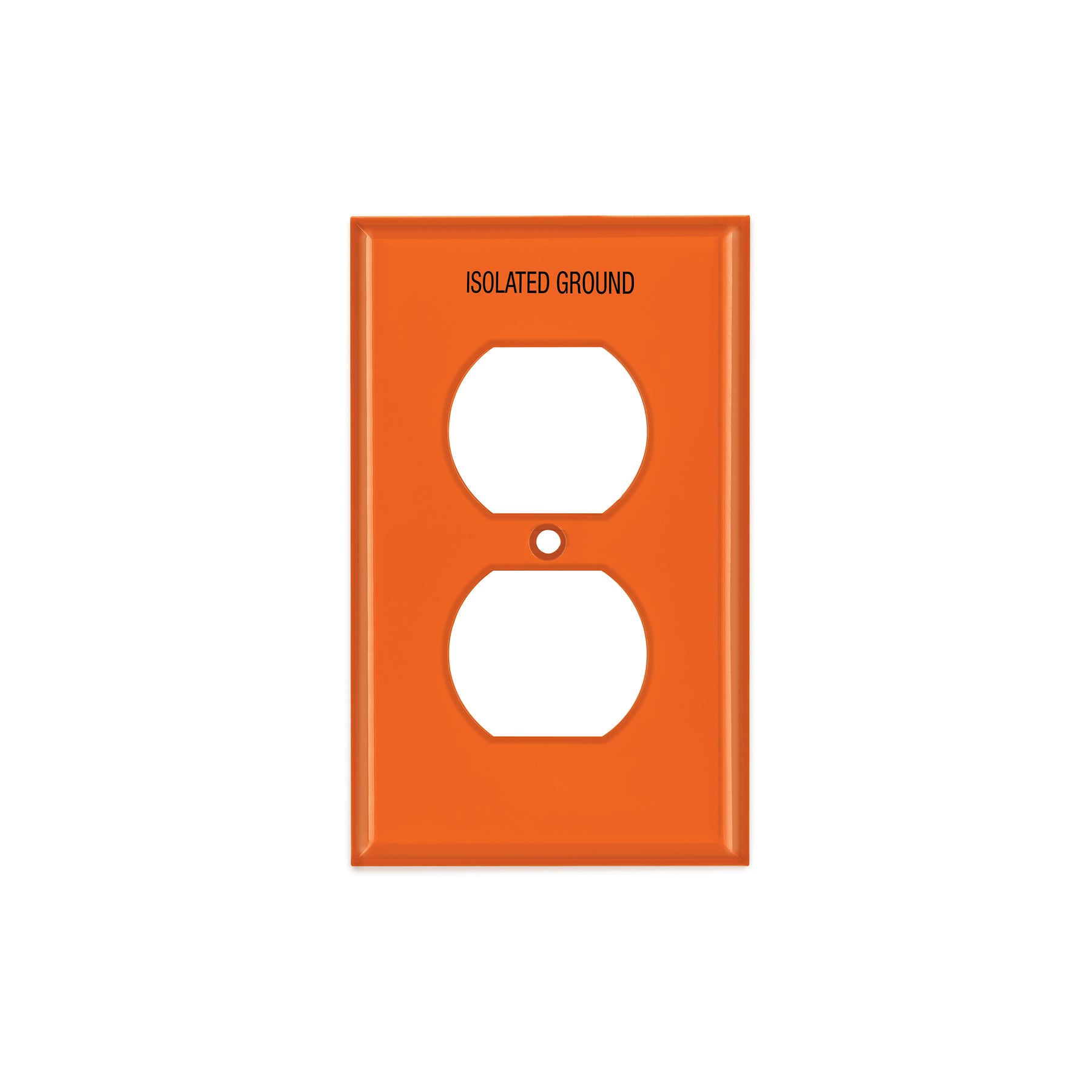 Placa para contacto dúplex tierra aislada, línea estándar, Volteck, PPDO-TAS, 46409