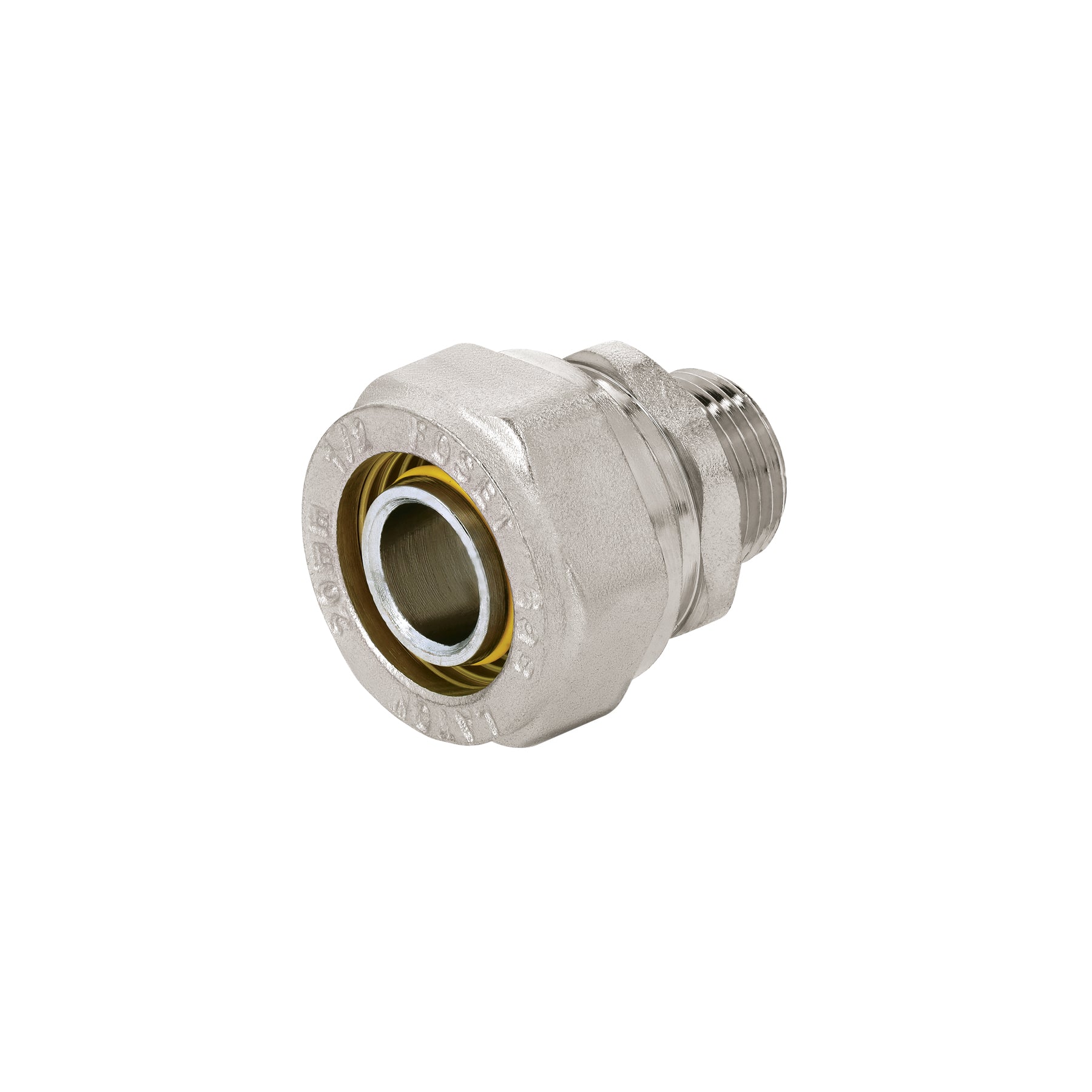Conector para PEALPE, 1/2x3/8", con rosca macho, Foset, PPG-1238NM, 44852