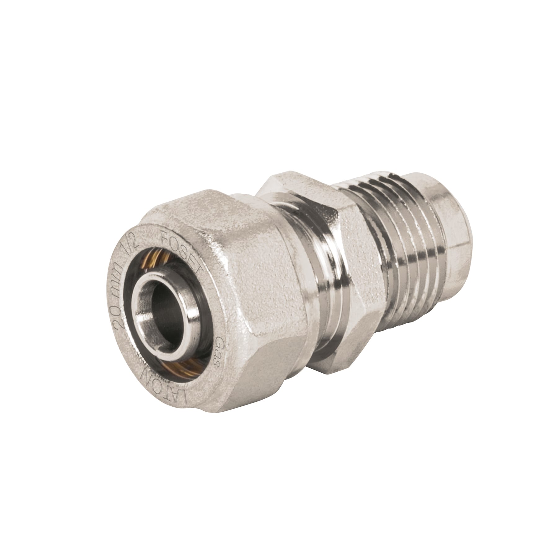 Conector para PEALPE, 1/2" a flare 3/8", Foset