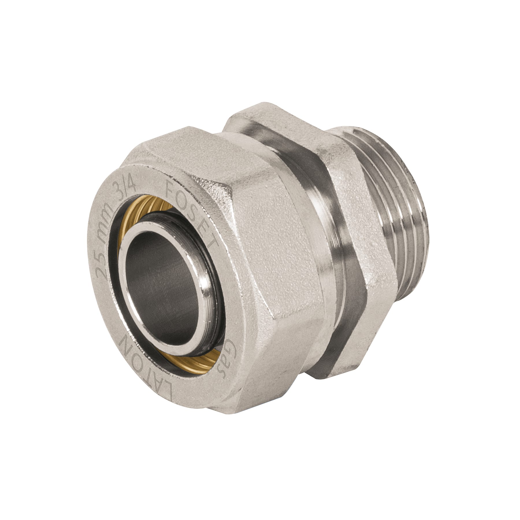 Conector para PEALPE, 3/4", con rosca macho, Foset