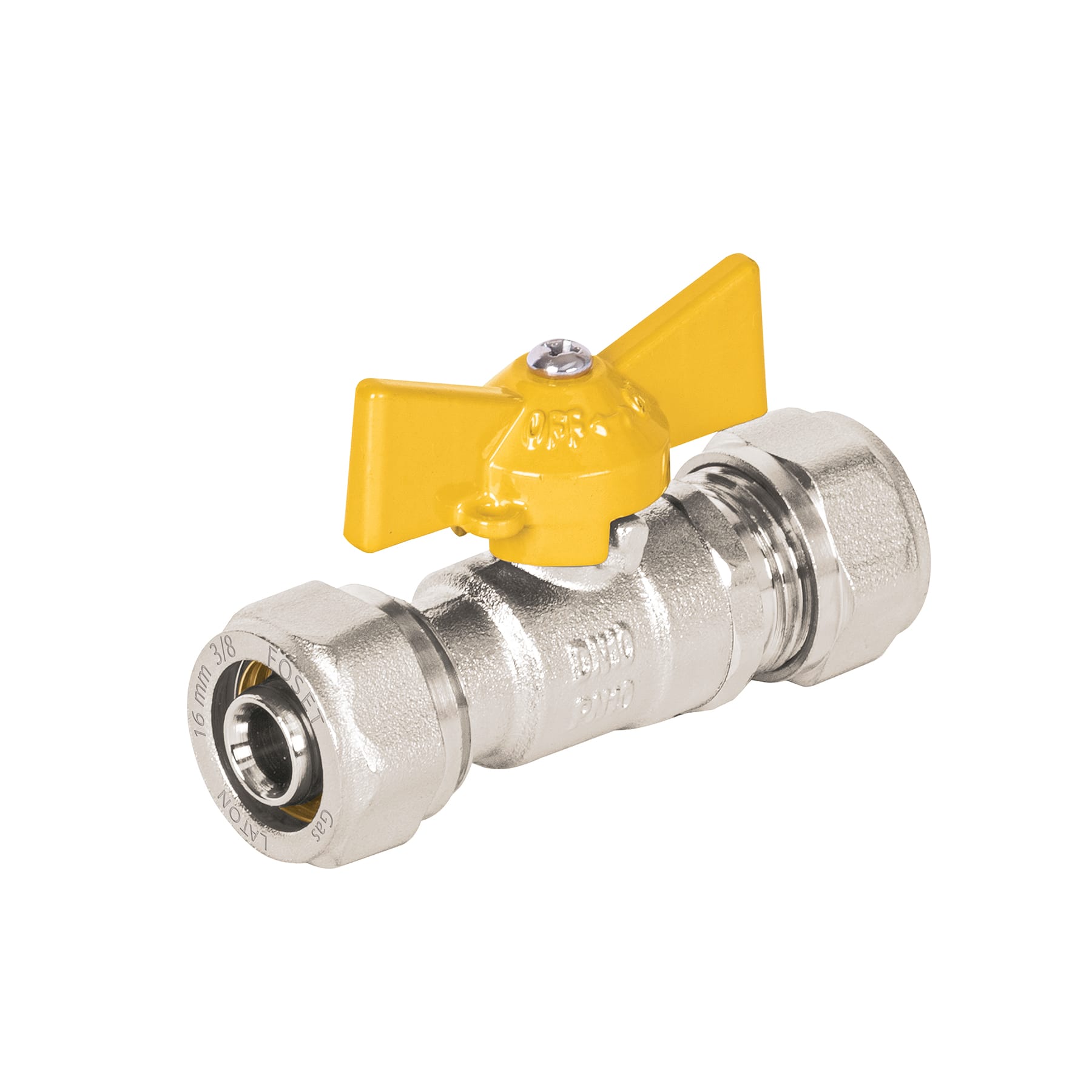 Válvula esfera para PE-AL-PE, 3/8", Foset