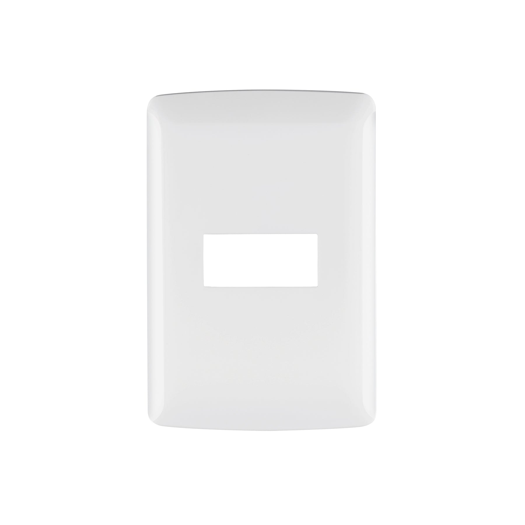 Placa 1 módulo de ABS, línea Italiana, color blanco, Volteck, PPSE-IB, 48134