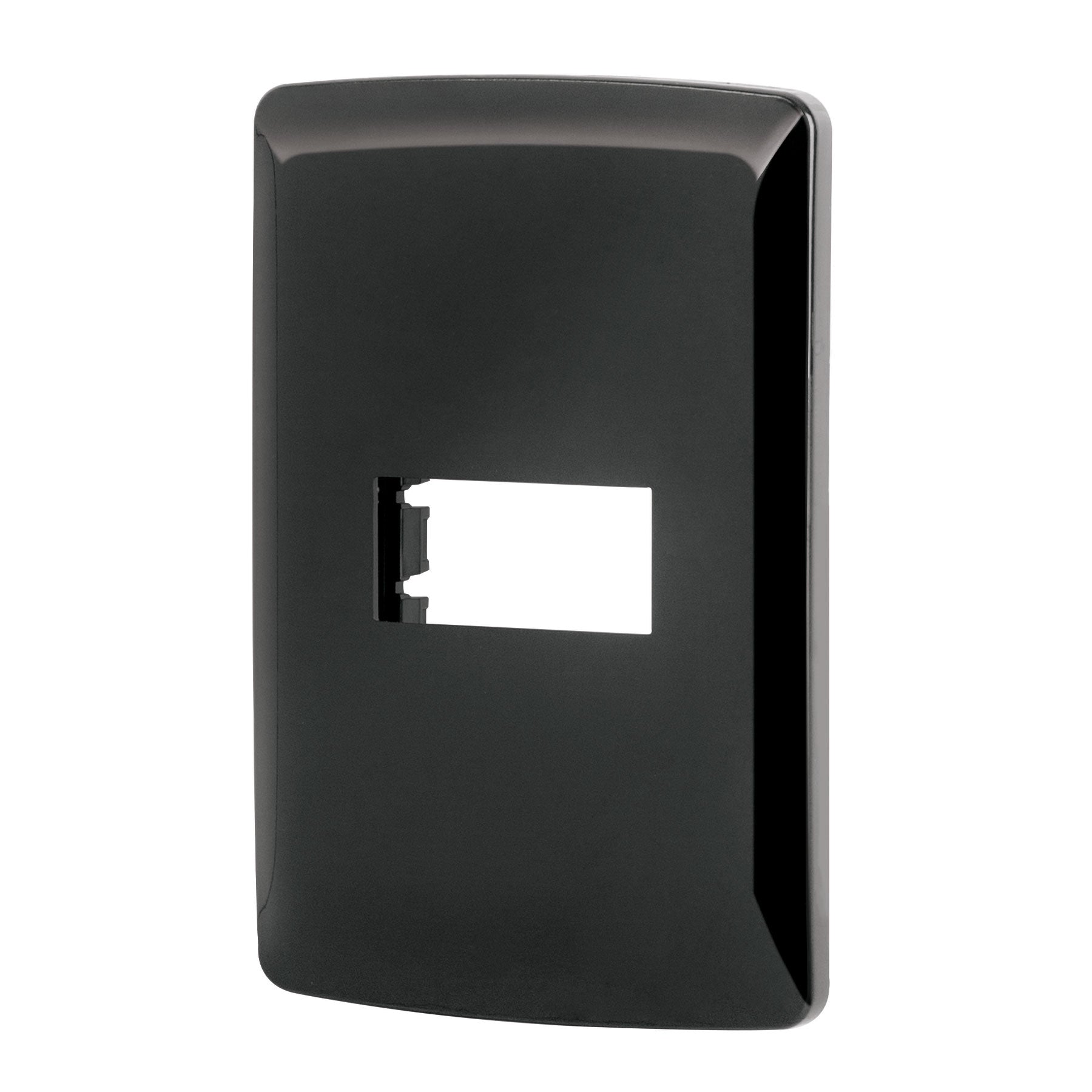 Placa 1 módeloulo, Italiana, color negro, Volteck