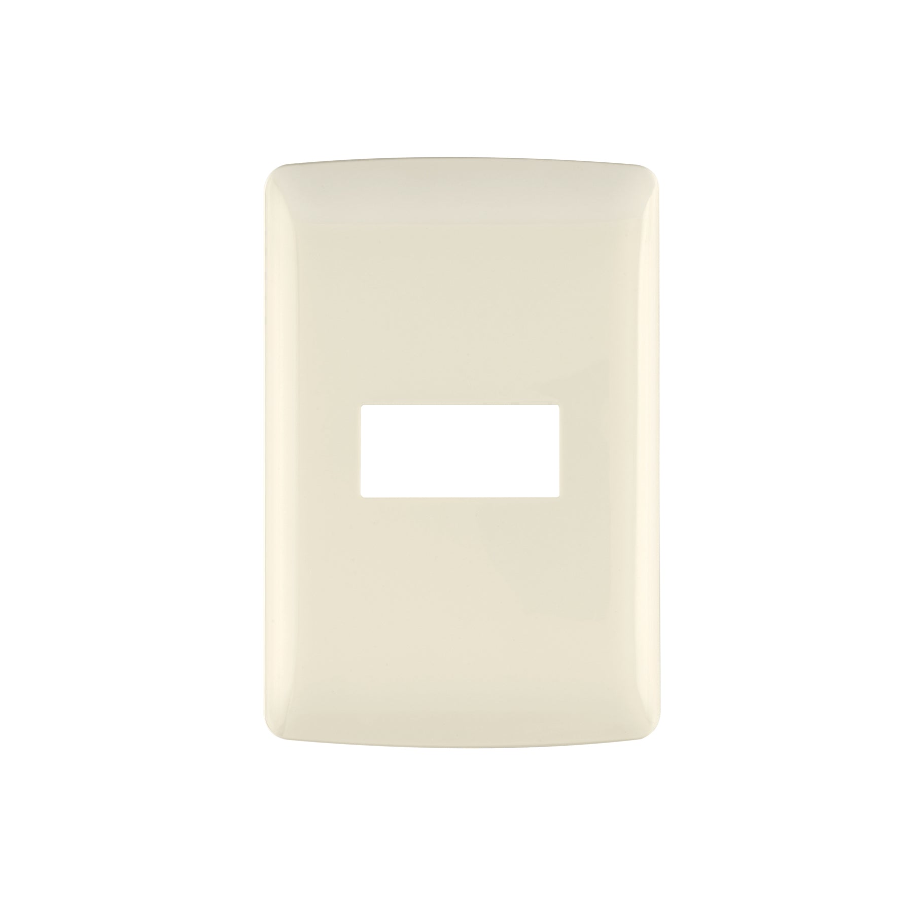 Placa 1 módulo de ABS, línea Italiana, color marfil, Volteck, PPSE-I, 48088