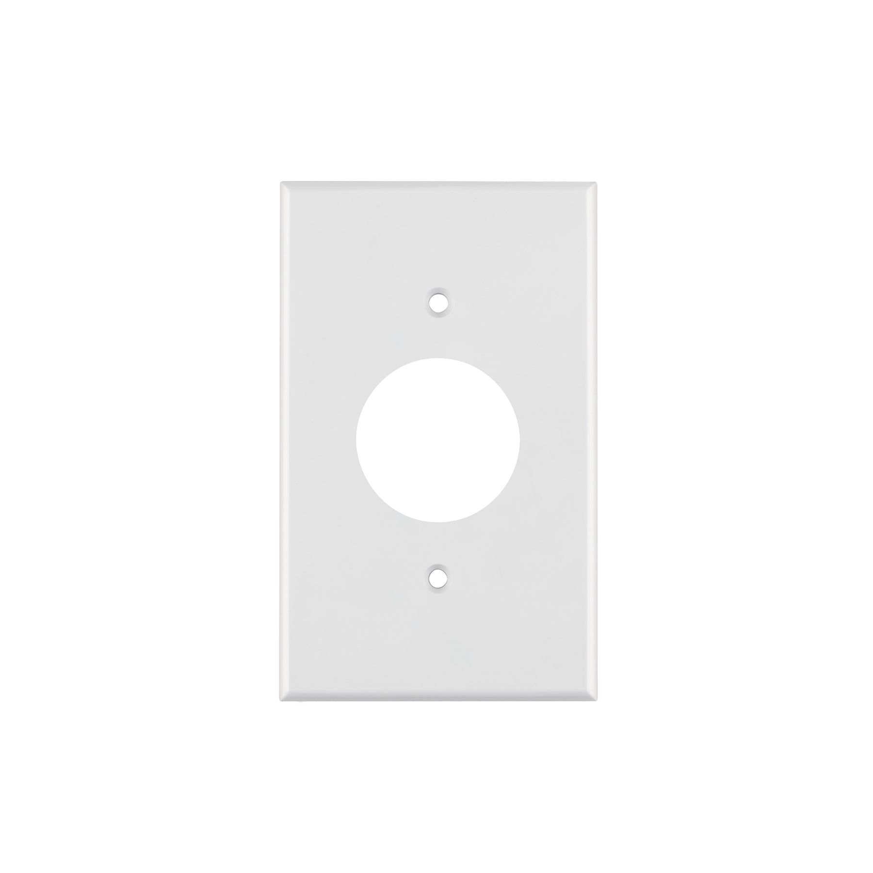 Placa de ABS para contacto redondo, Standard, blanco, Volteck, PPSE-SB, 47725