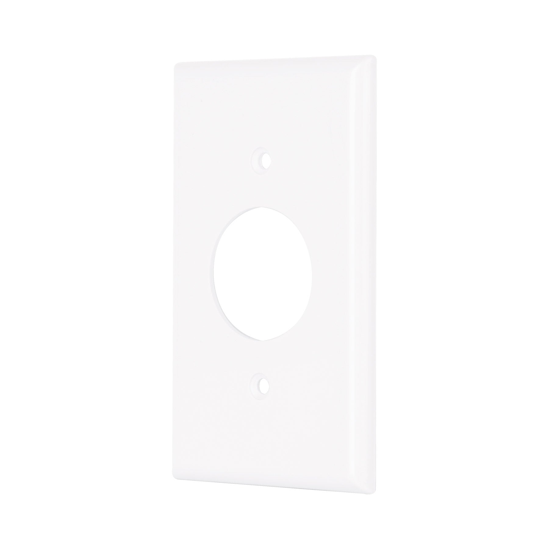 Placa de ABS para contacto redondo, Standard, blanco