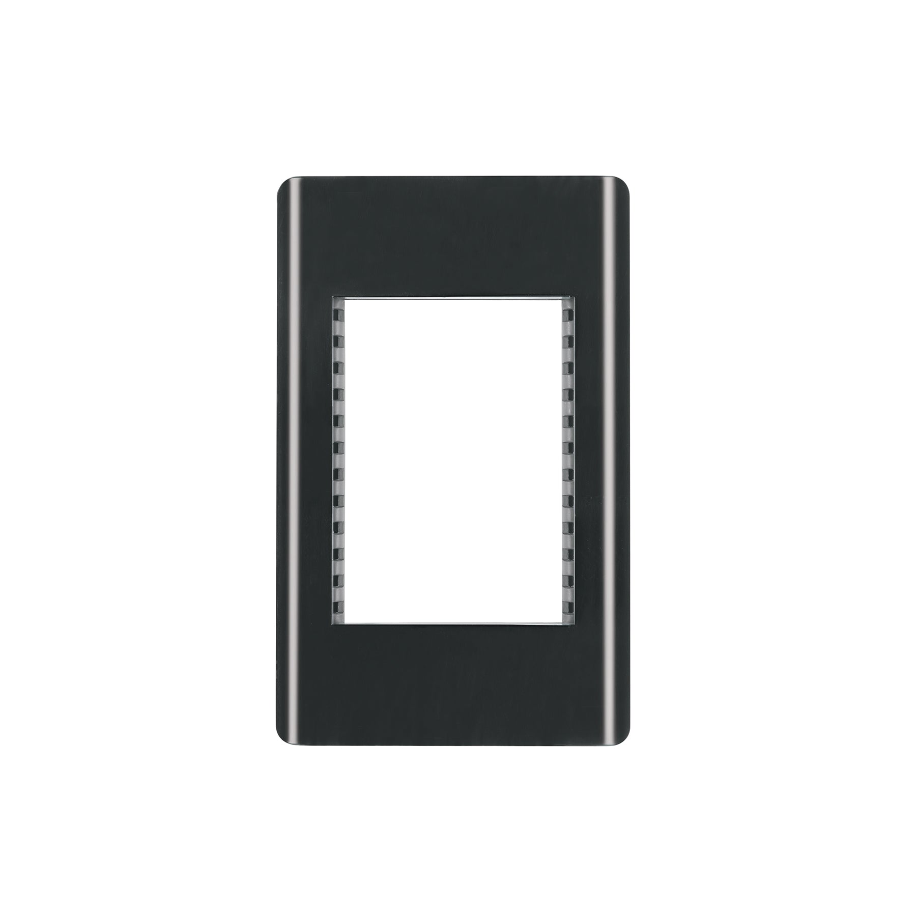 Placa negra de 1 ventana 3 módulos, línea Lisboa, Volteck, PPTR-LN, 47872