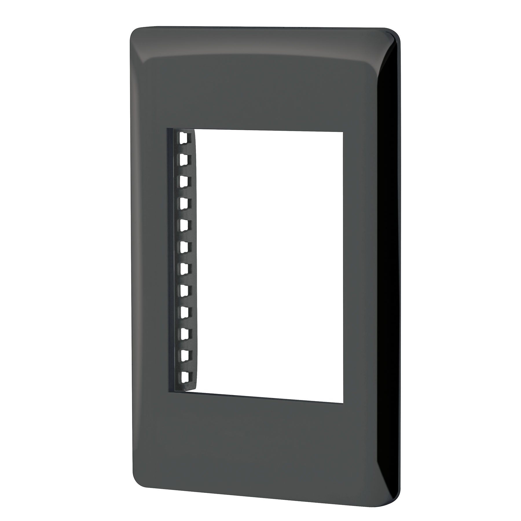 Placa negra de 1 ventana 3 módeloulos, línea Lisboa, Volteck