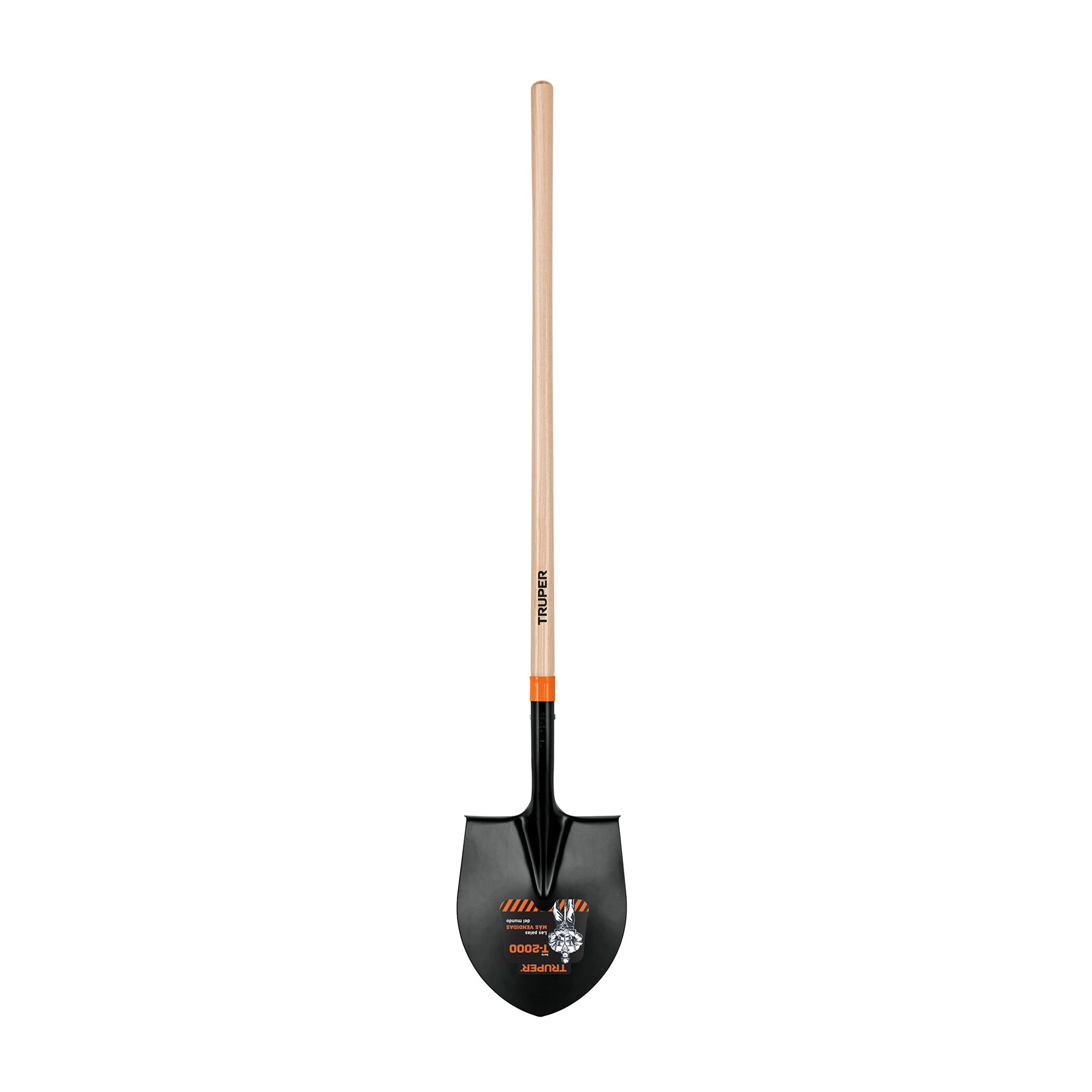 Pala redonda # 4 T-2000, mango largo 45", Truper