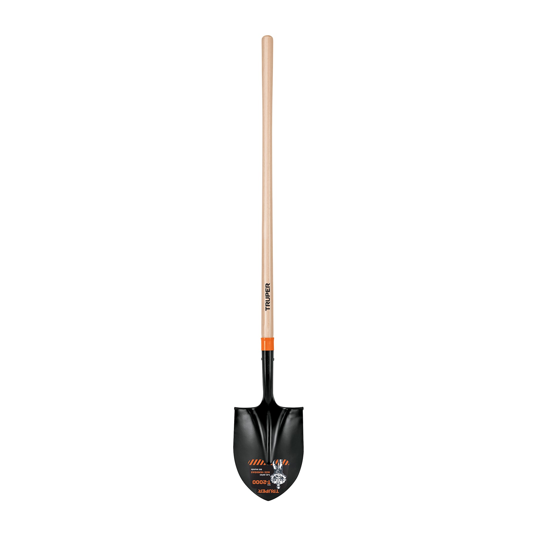 Pala redonda T-2000, mango largo 45", Truper