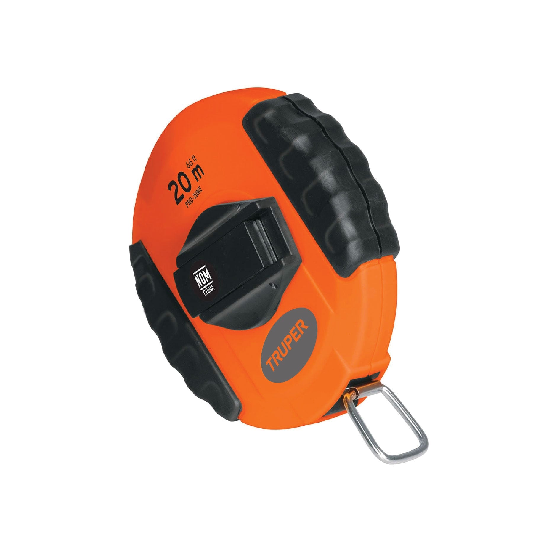 Cinta métrica larga 20 m, metálica, carcasa plástica, Truper