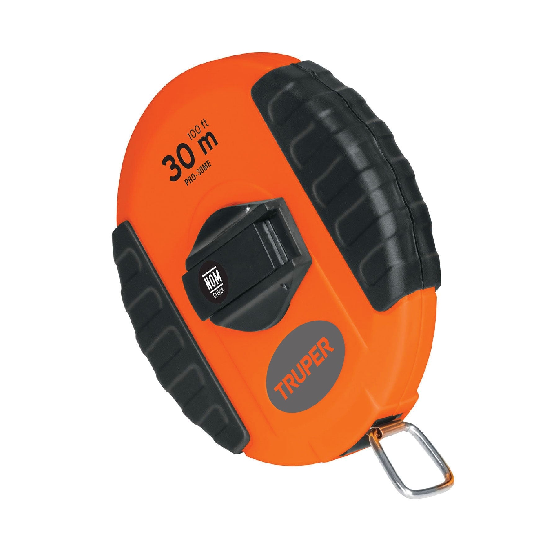 Cinta métrica larga 30 m, metálica, carcasa plástica, Truper