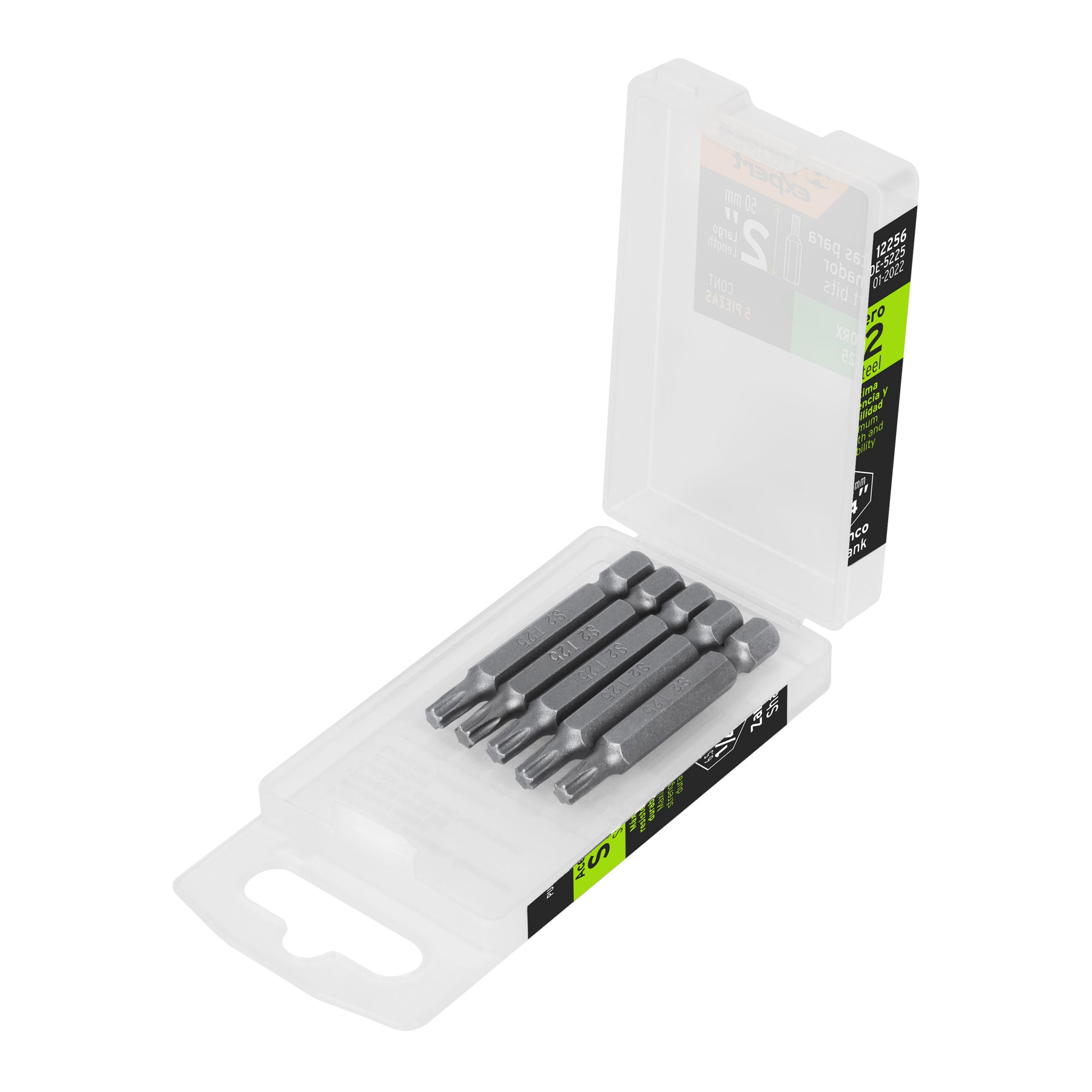 Estuche con 5 puntas torx T25 largo 2", Truper Expert