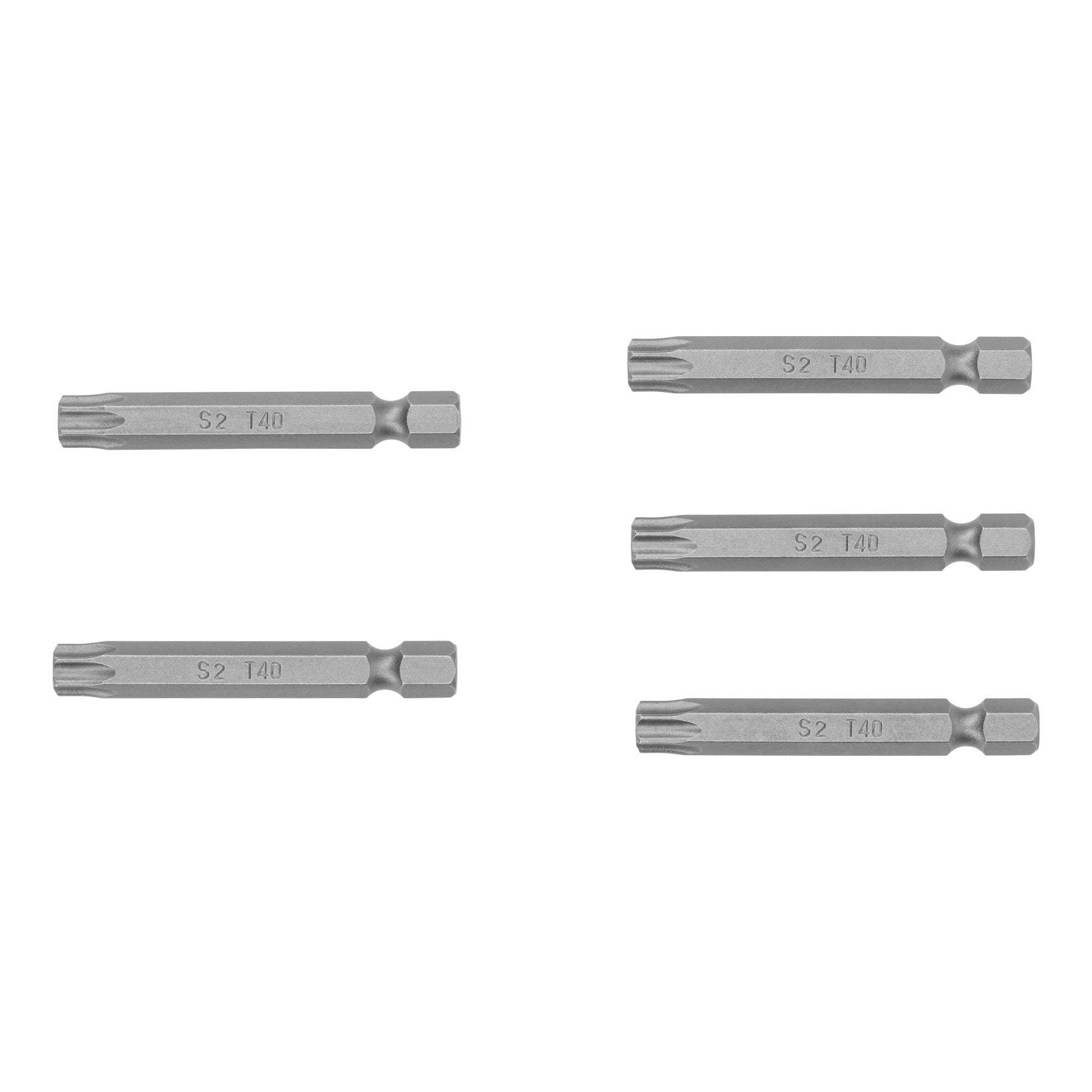 Estuche con 5 puntas torx T40 con seguro largo 2", Expert