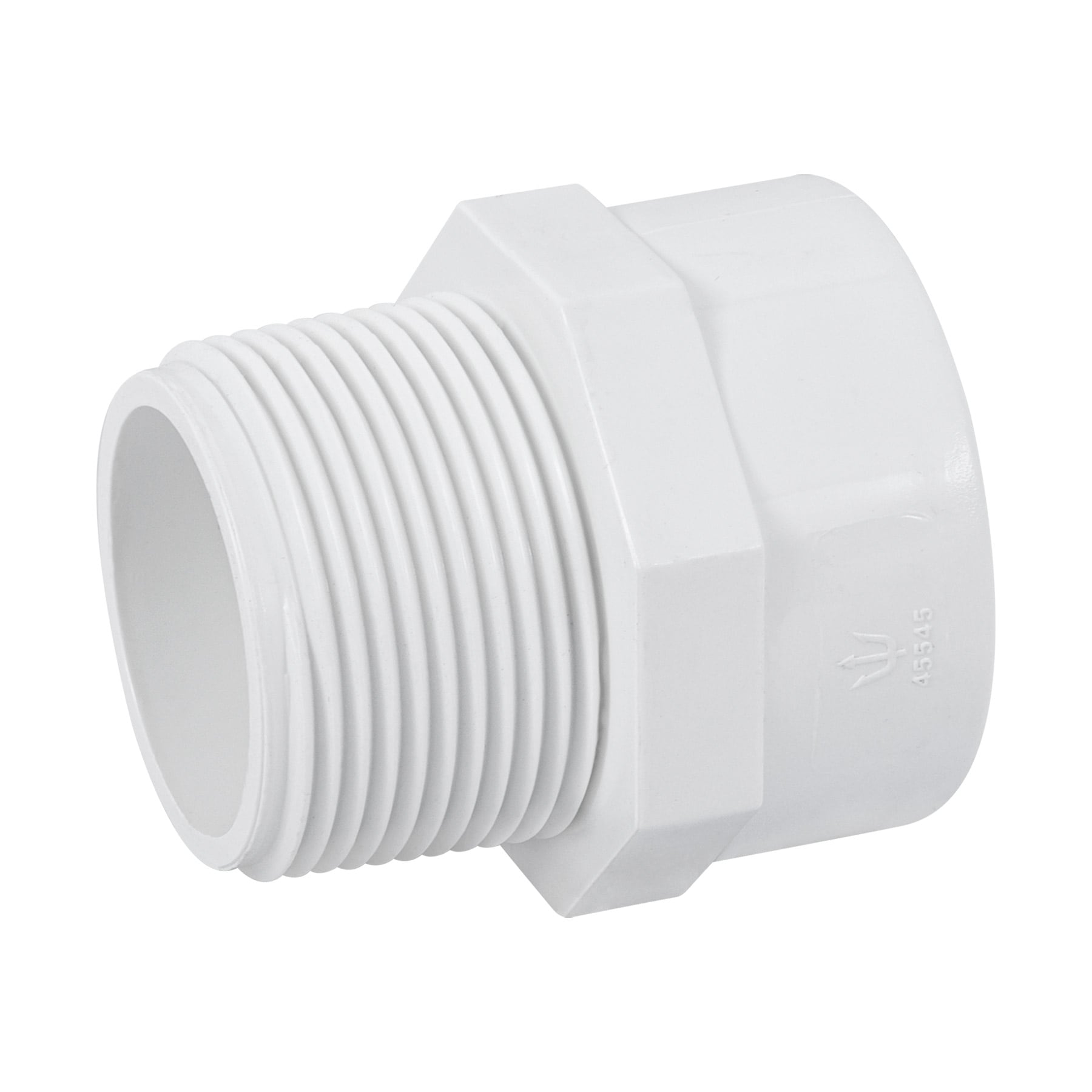 Adaptador macho de PVC de 1-1/4", Foset, PVC-614, 45545