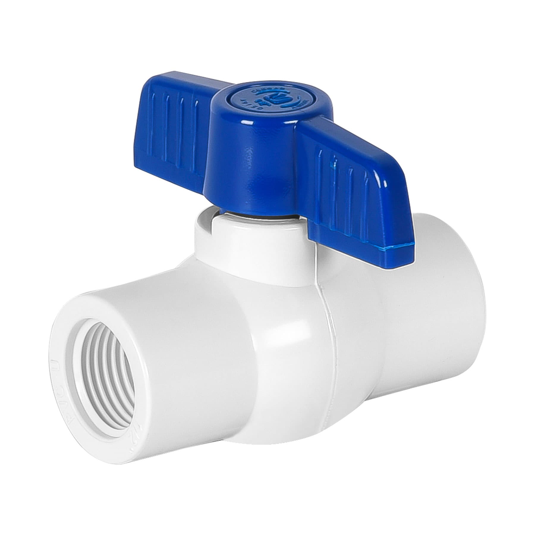 Válvula esfera de PVC 1/2" roscable, Foset, PVC-ES-1/2R, 49150