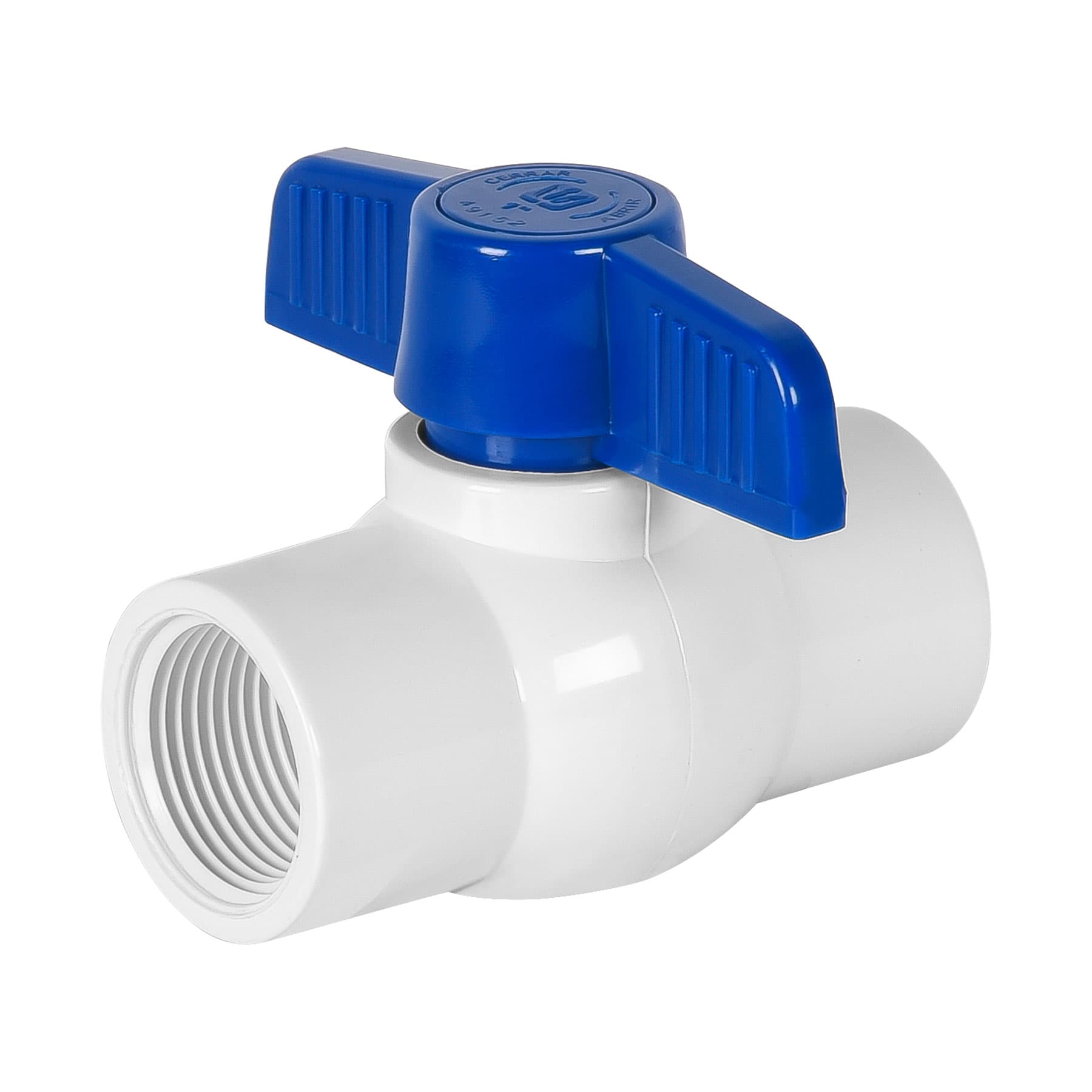 Válvula esfera de PVC 1" roscable, Foset, PVC-ES-1R, 49152