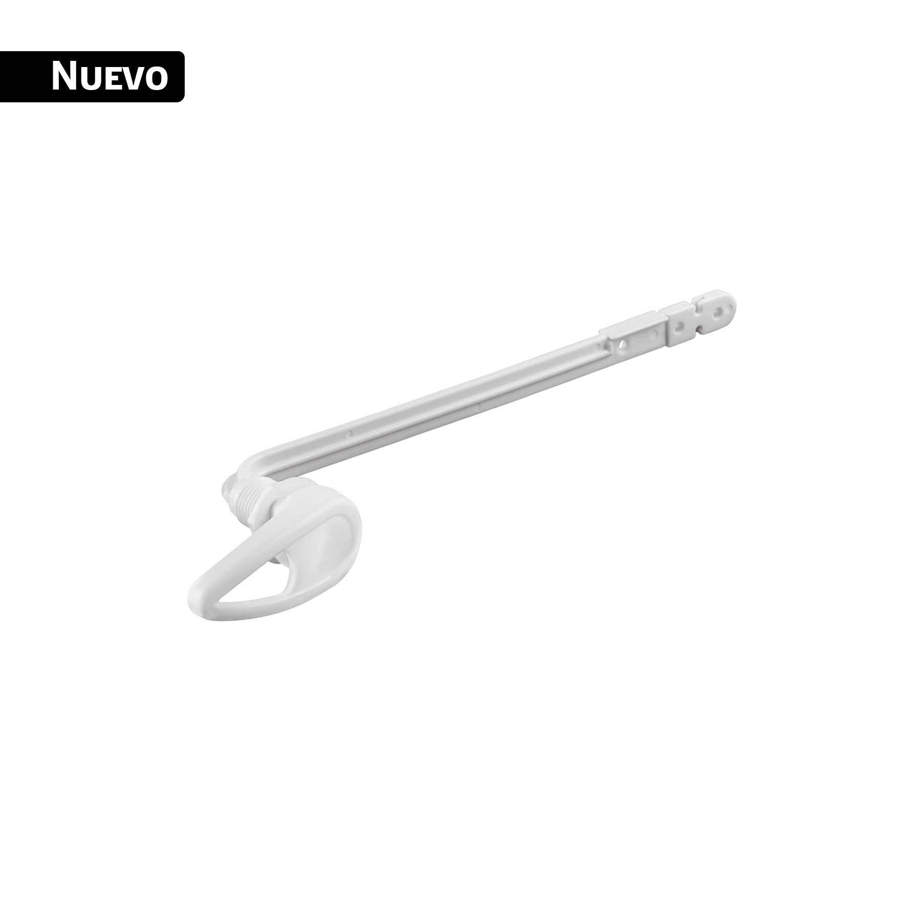 Palanca frontal plástica blanca para WC, Foset