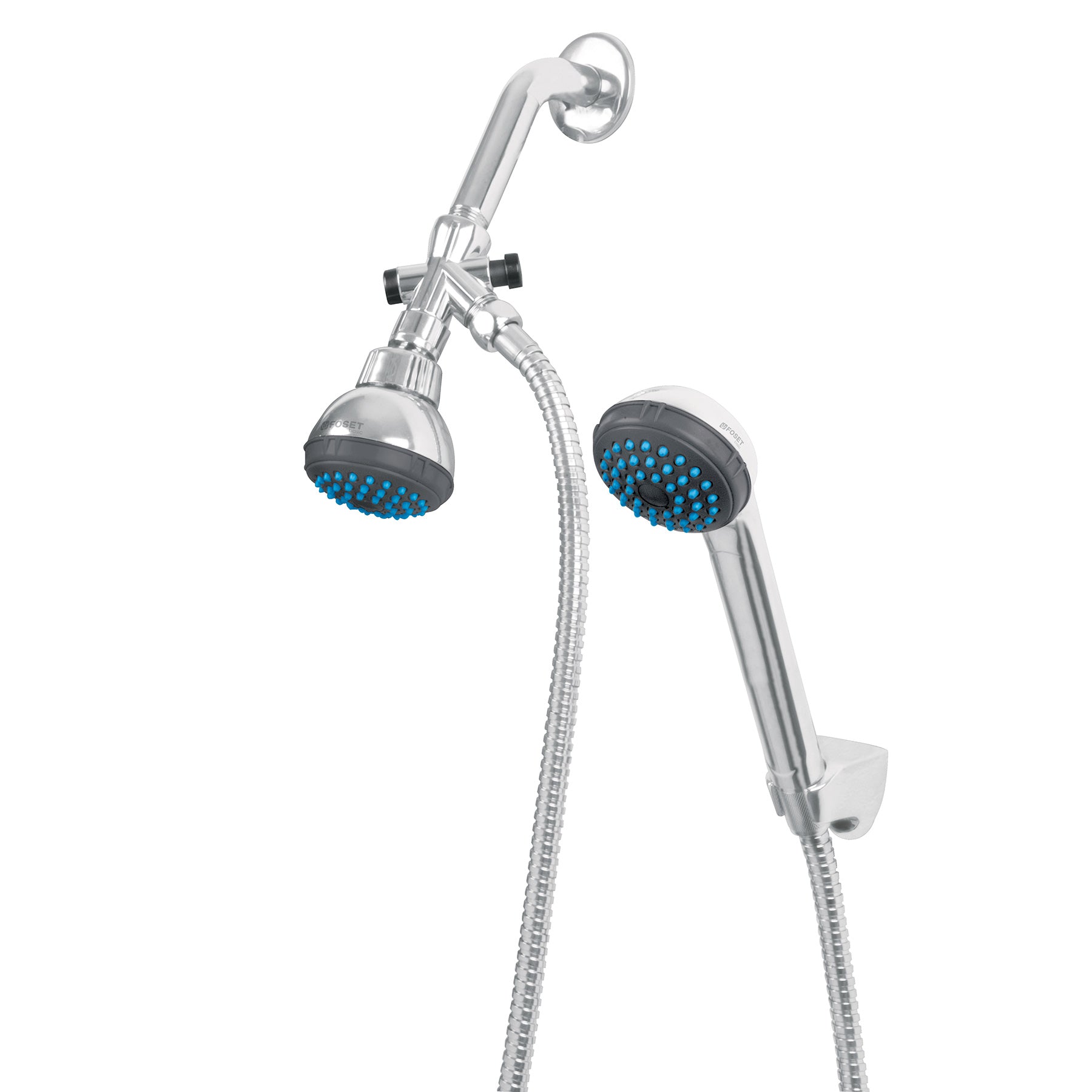 Regadera 2-1/2" con extensión tipo teléfono, Foset Basic