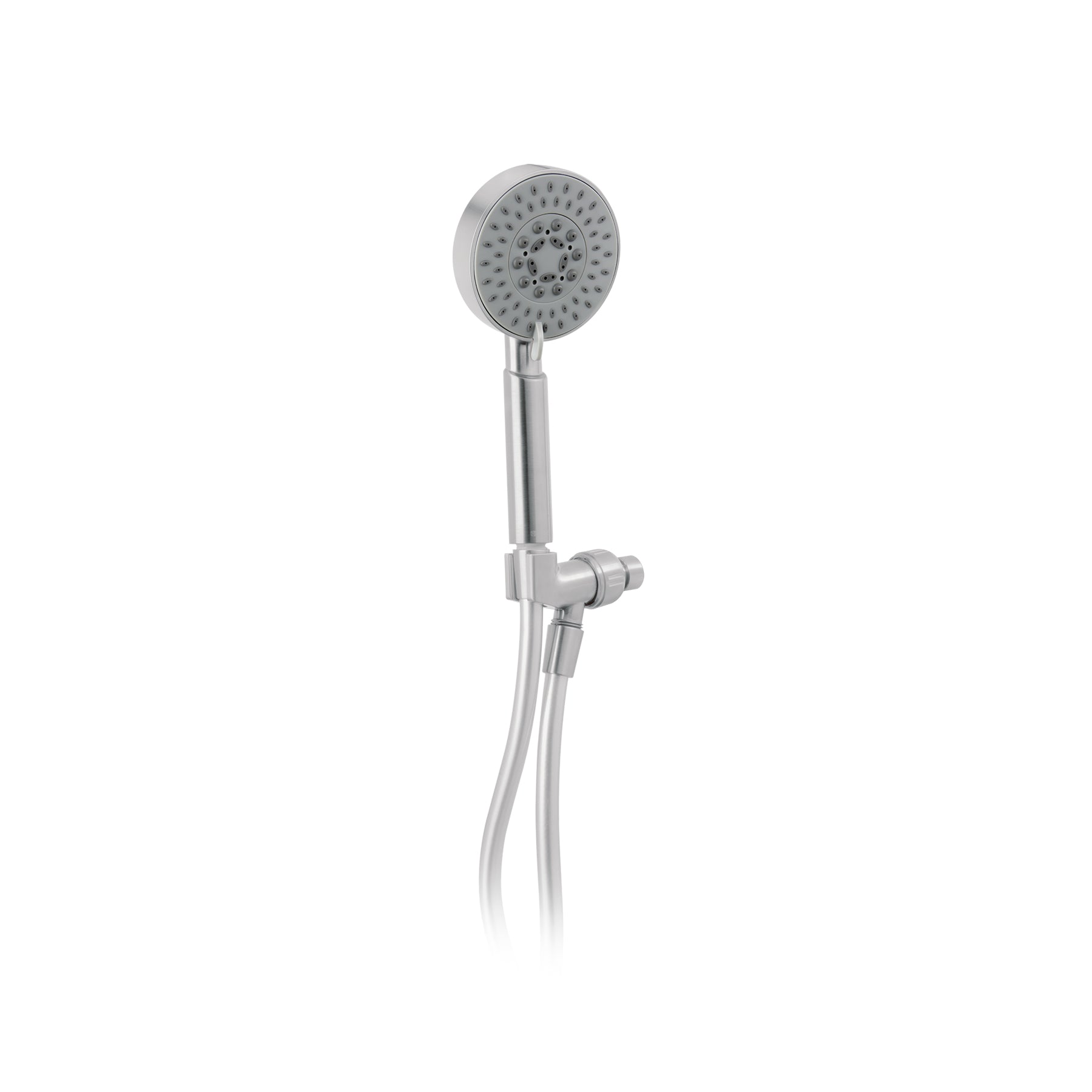 Regadera satín de teléfono 4" con soporte ELEMENT, Foset, R-012N, 45166