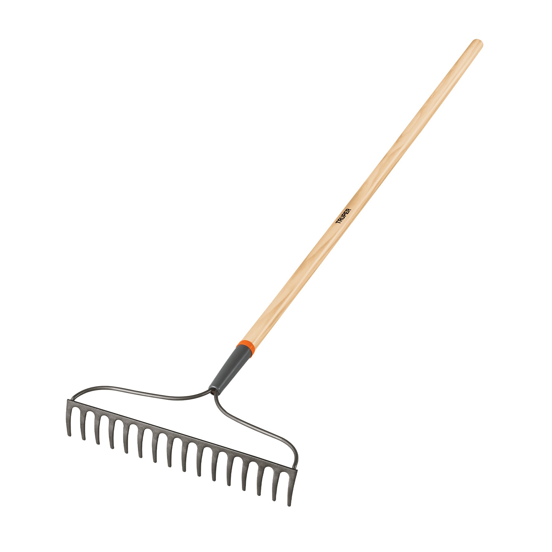 Rastrillo jardinero Classic, 16 dientes, mango 54", Truper
