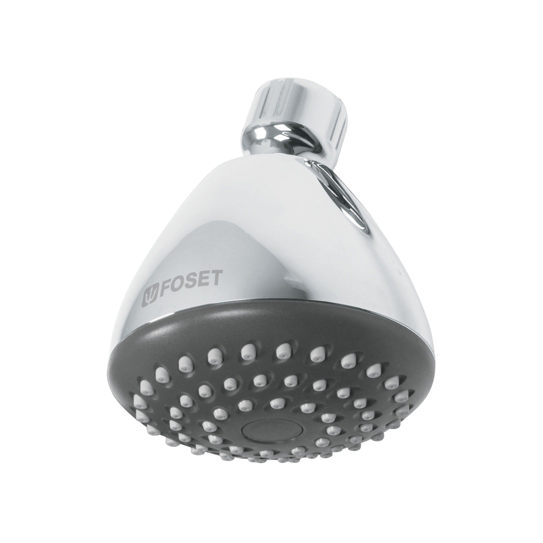 Regadera redonda 3-1/4", ABS, sin brazo, cromo, AERO, Foset, R-201S, 45790