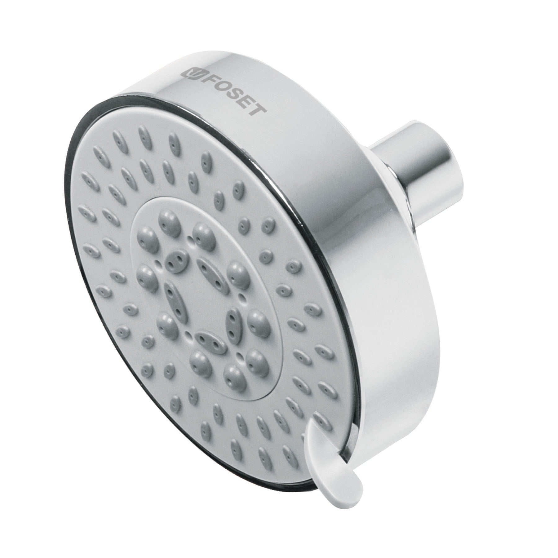 Regadera cromo 4"con 5 funciones, sin brazo ELEMENT, Foset, R-202S, 45169