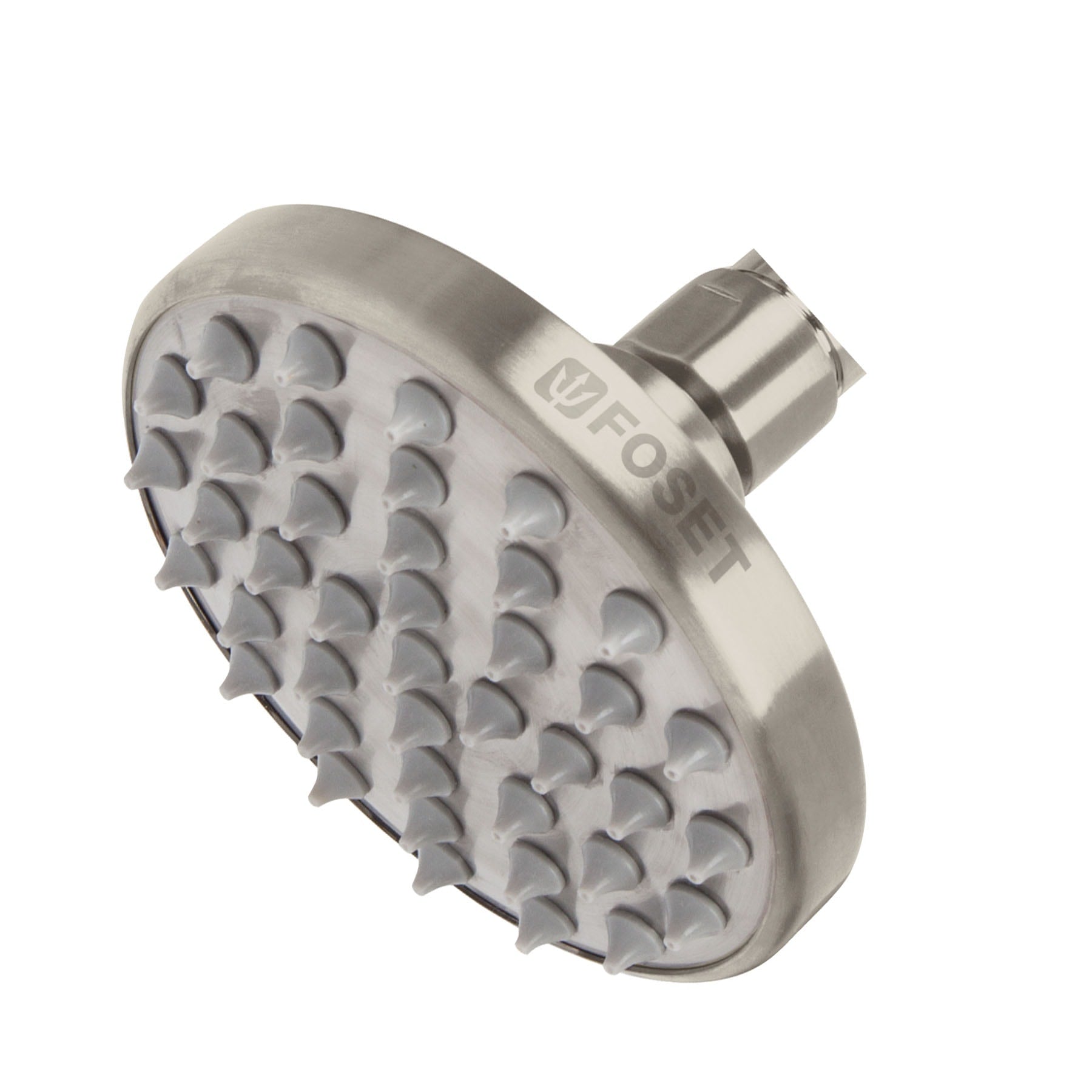 Regadera satín 4" plato redondo, sin brazo ELEMENT, Foset, R-204SN, 45581