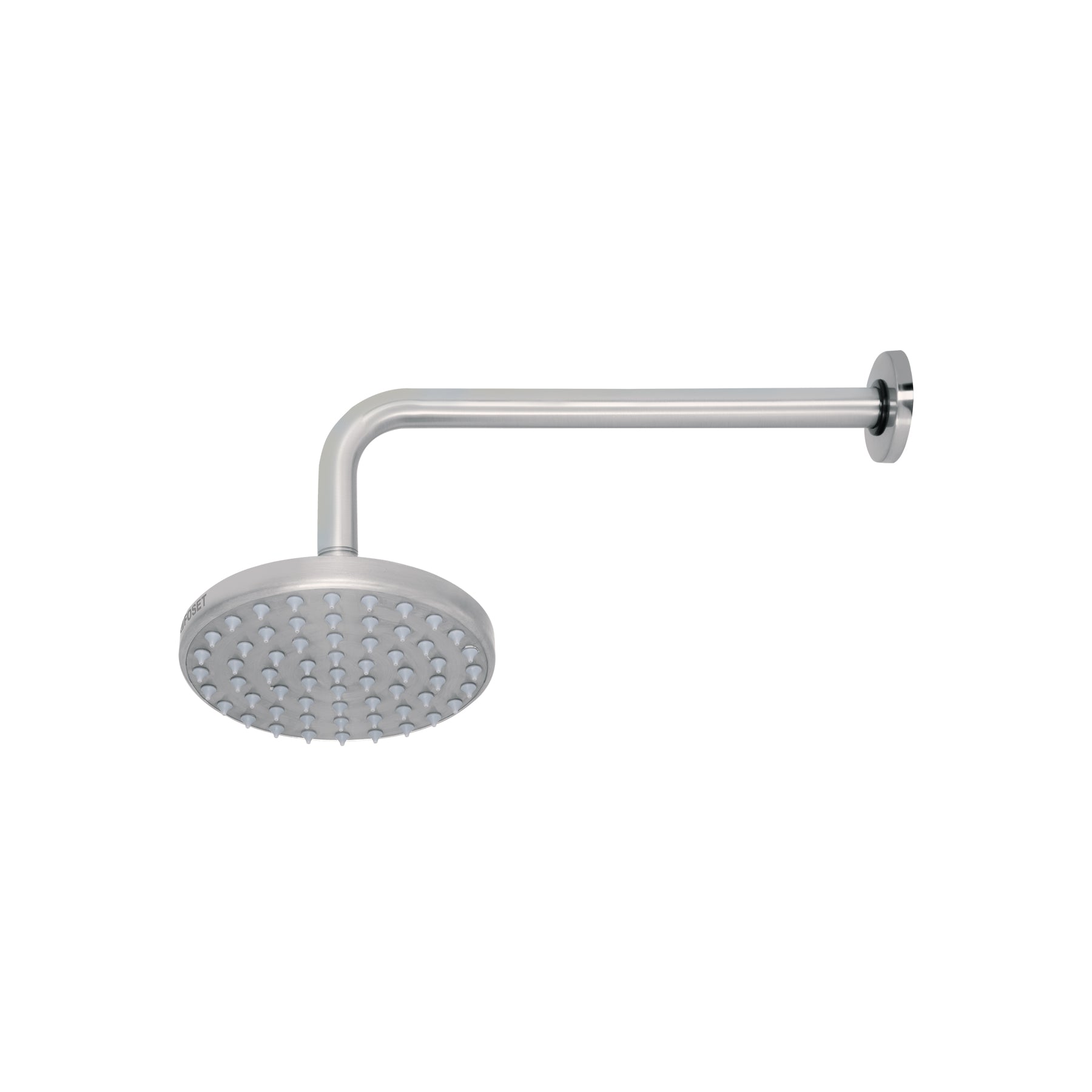 Regadera satín 6" plato redondo, con brazo ELEMENT, Foset, R-206N, 45576