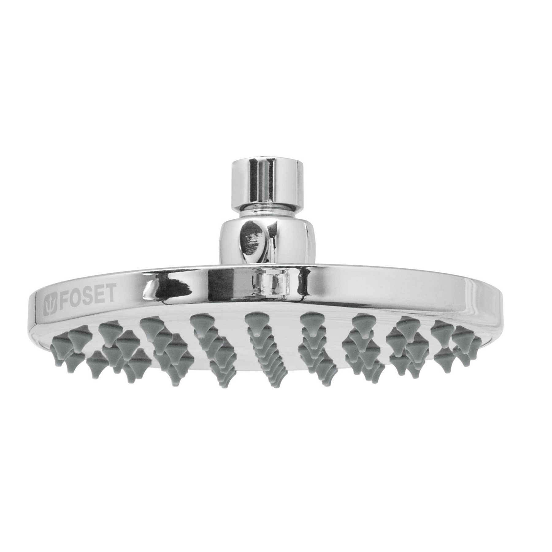 Regadera cromo 6" plato redondo, sin brazo ELEMENT, Foset, R-206S, 49582
