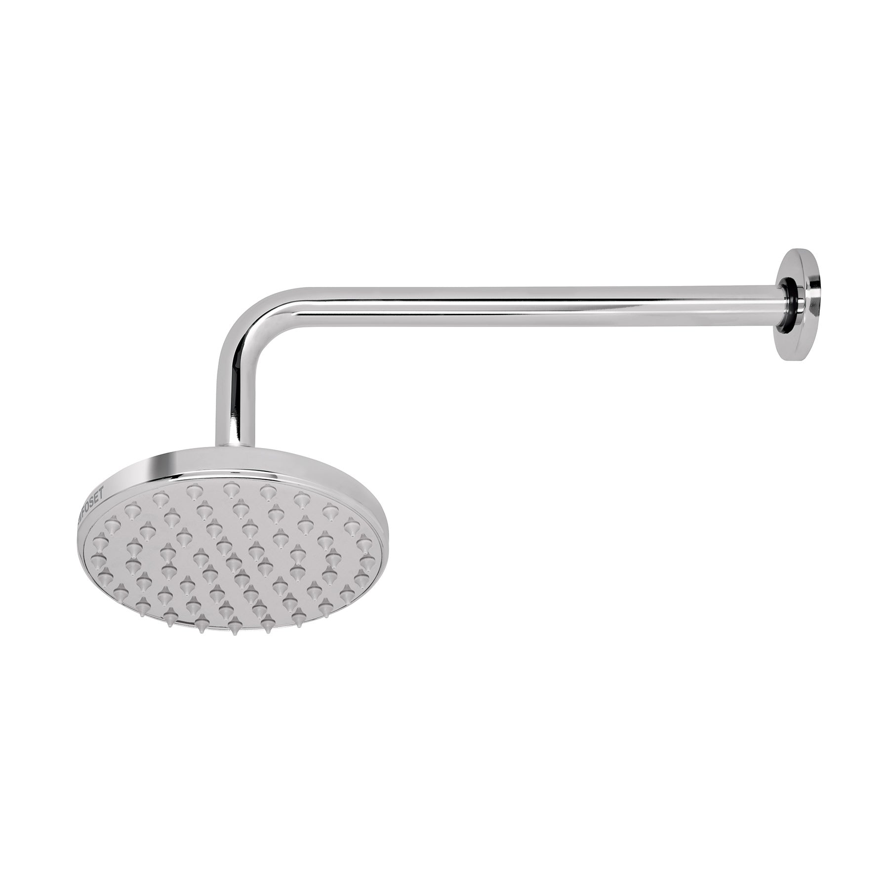 Regadera cromo 6" plato redondo, con brazo, Foset Element