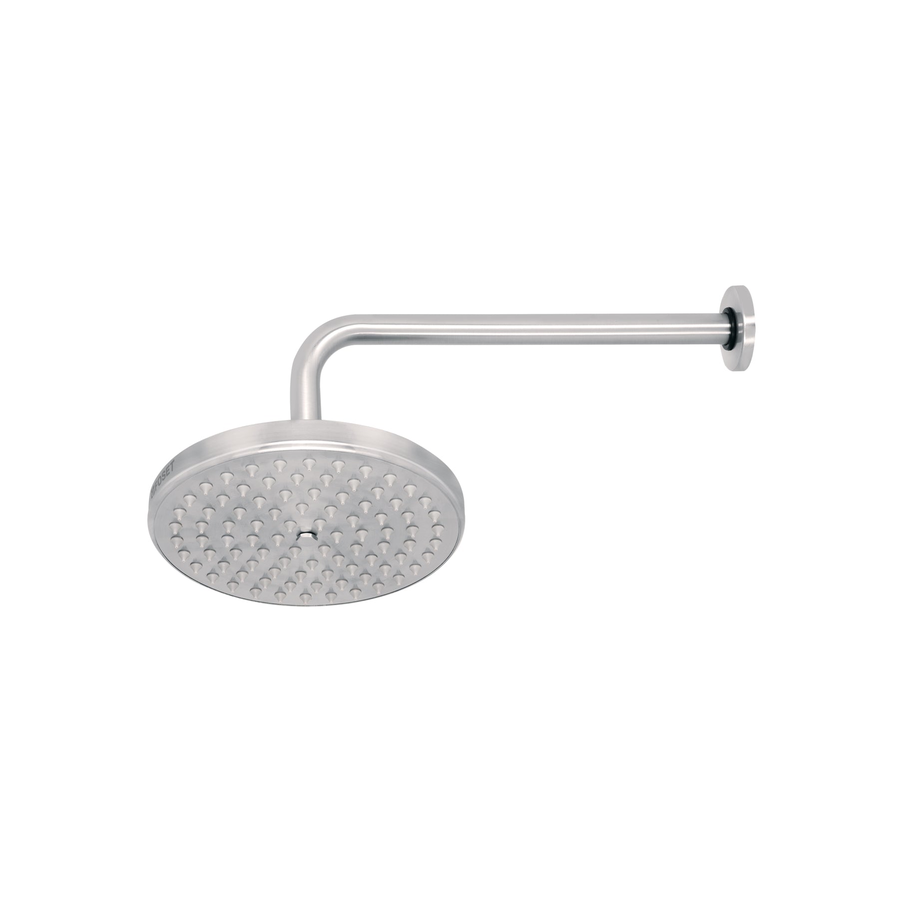 Regadera satín 8" plato redondo, con brazo ELEMENT, Foset, R-208N, 45577