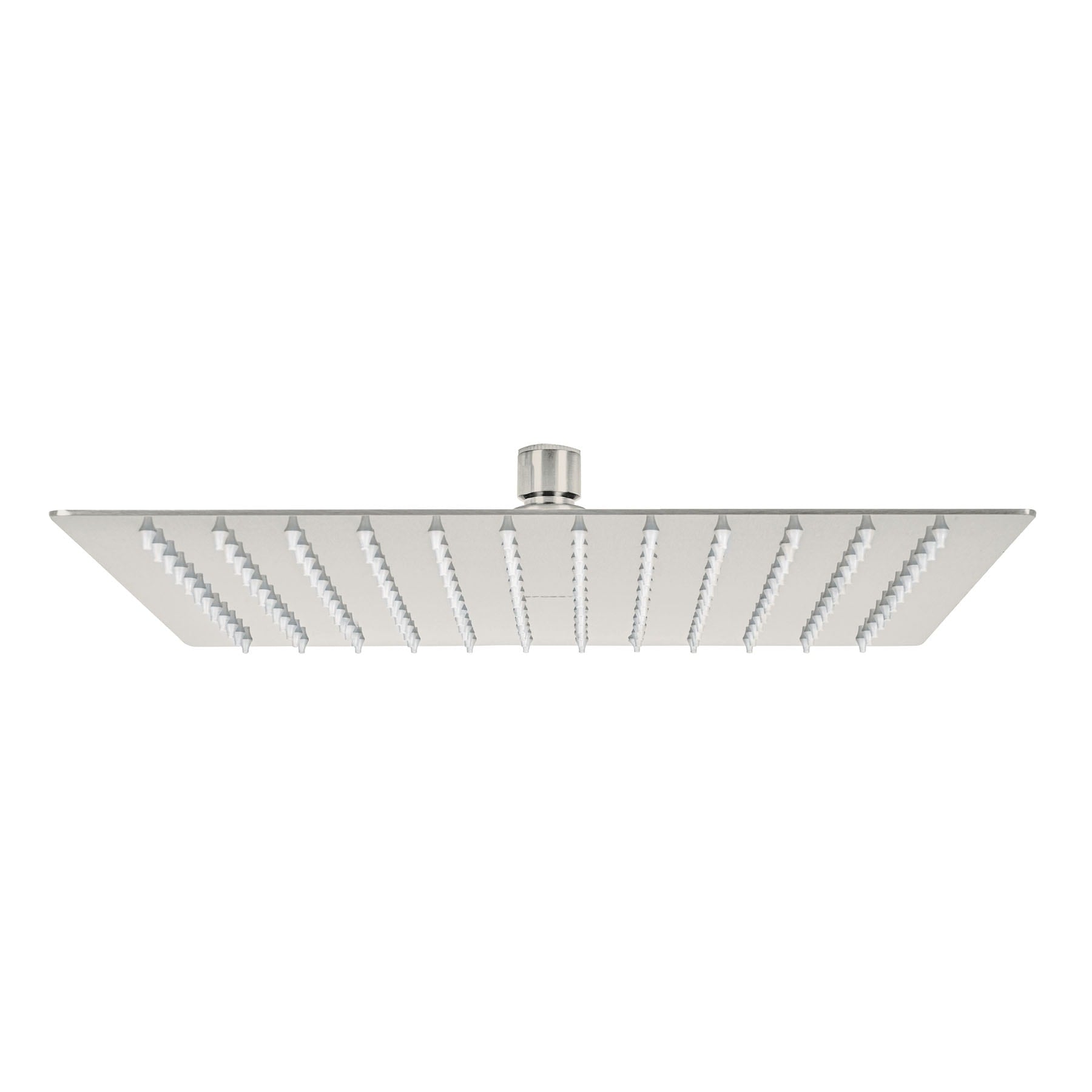 Regadera plato cuadrado 12" sin brazo, satín RIVIERA, Foset, R-312SN, 45784