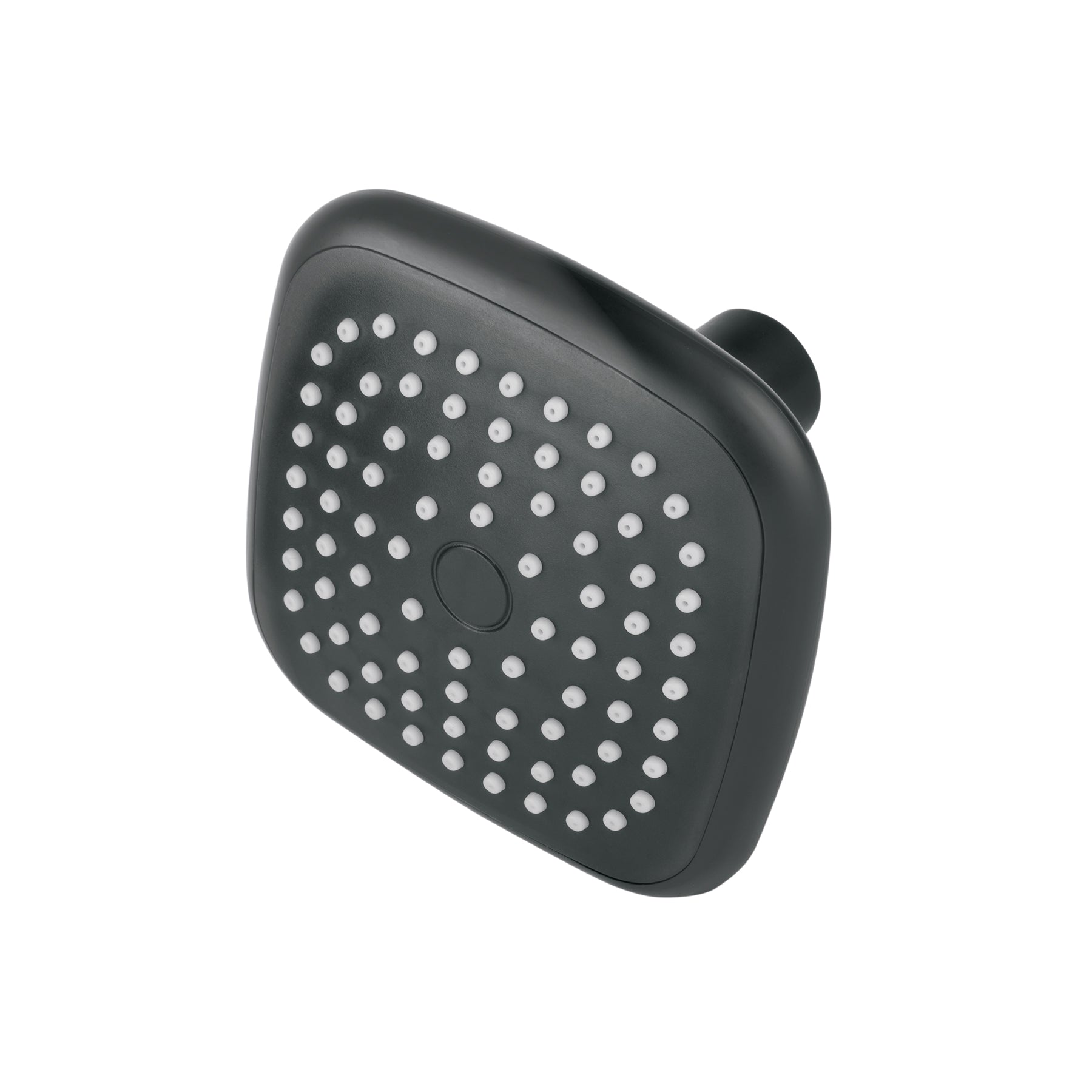 Regadera cuadrada de ABS 3-3/4" sin brazo, negro, BASIC, Foset, R-401SM, 48421