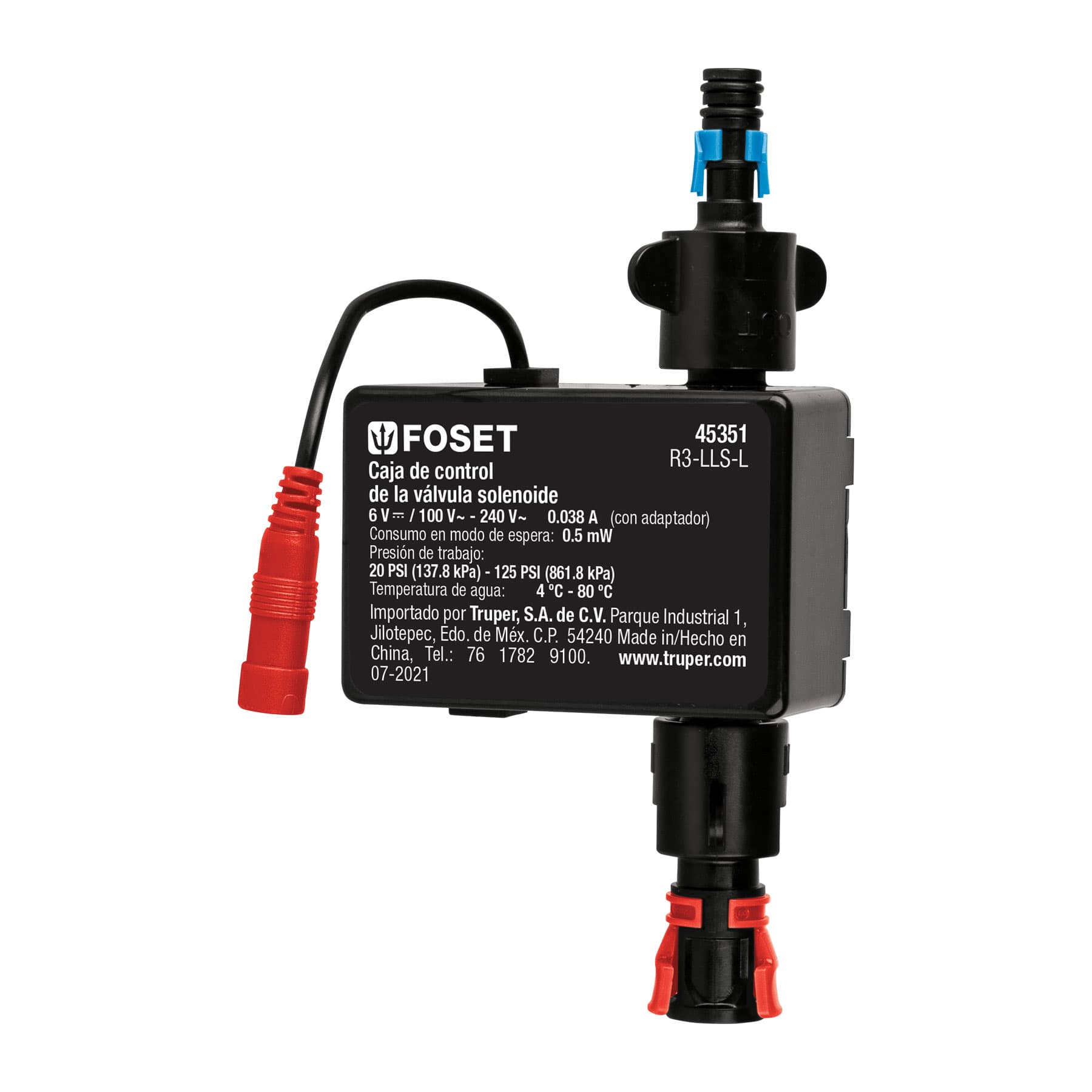 Válvula solenoide para llave de sensor LLS-L, Foset, R3-LLS-L, 45351